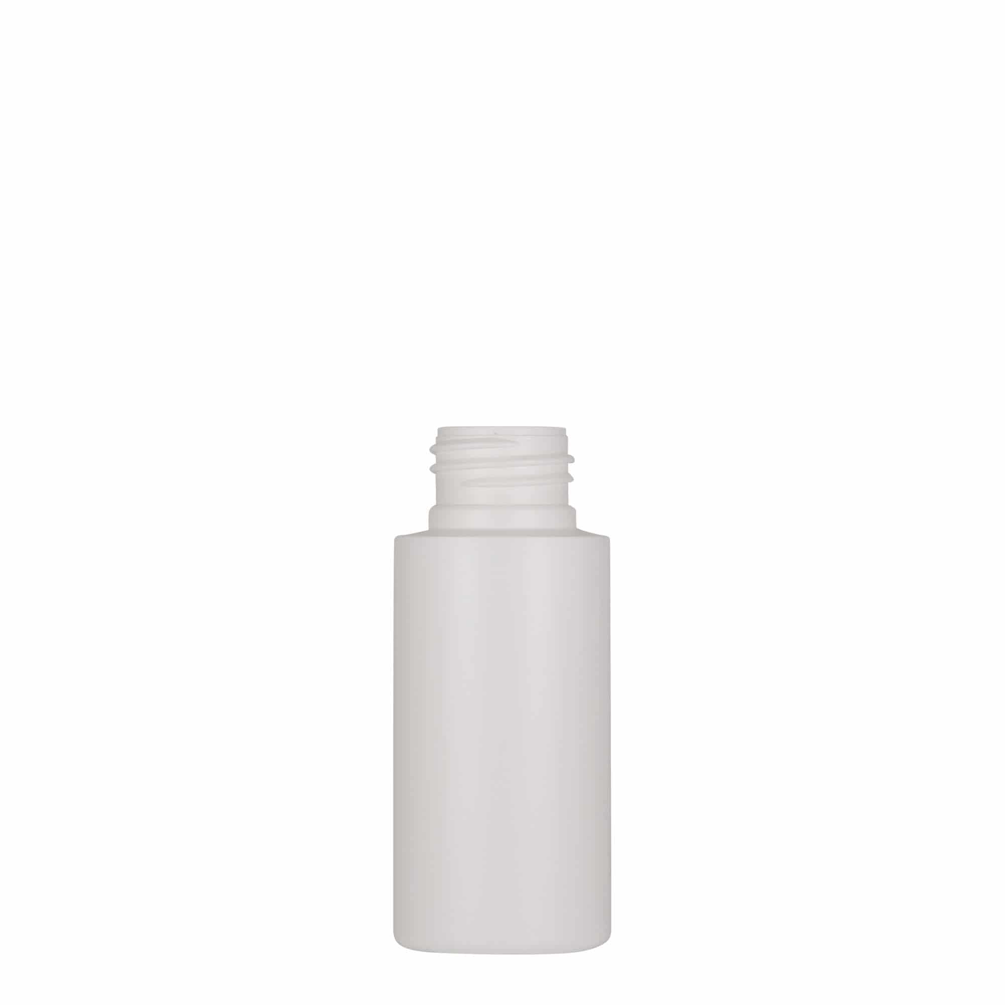 50 ml Flacone in plastica 'Pipe', Green HDPE, bianco, imboccatura: GPI 24/410 50 ml Flacone in plastica 'Pipe', Green HDPE, bianco, imboccatura: GPI 24/410