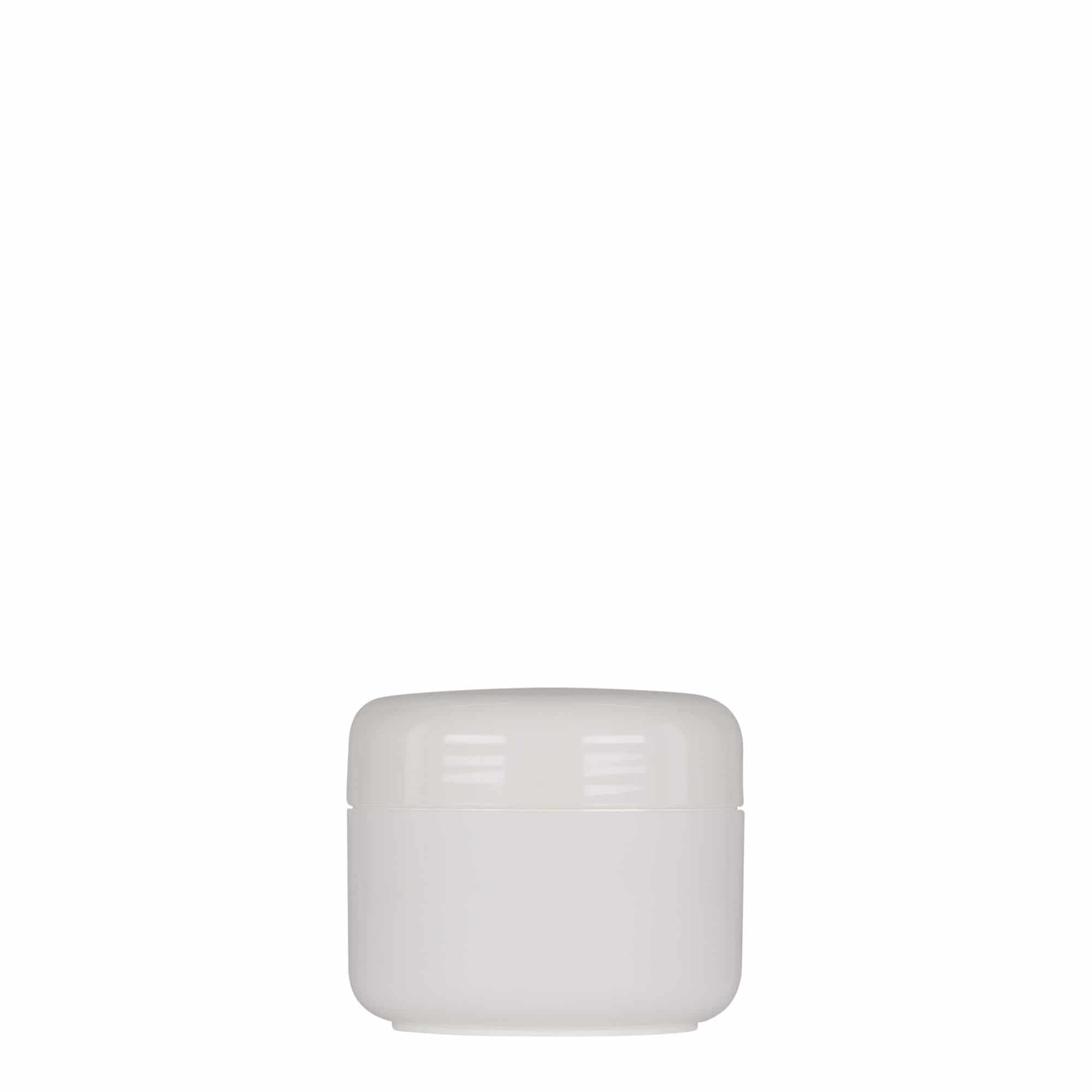 50 ml Contenitore cosmetico 'Bianca', plastica PP, bianco, imboccatura: a vite