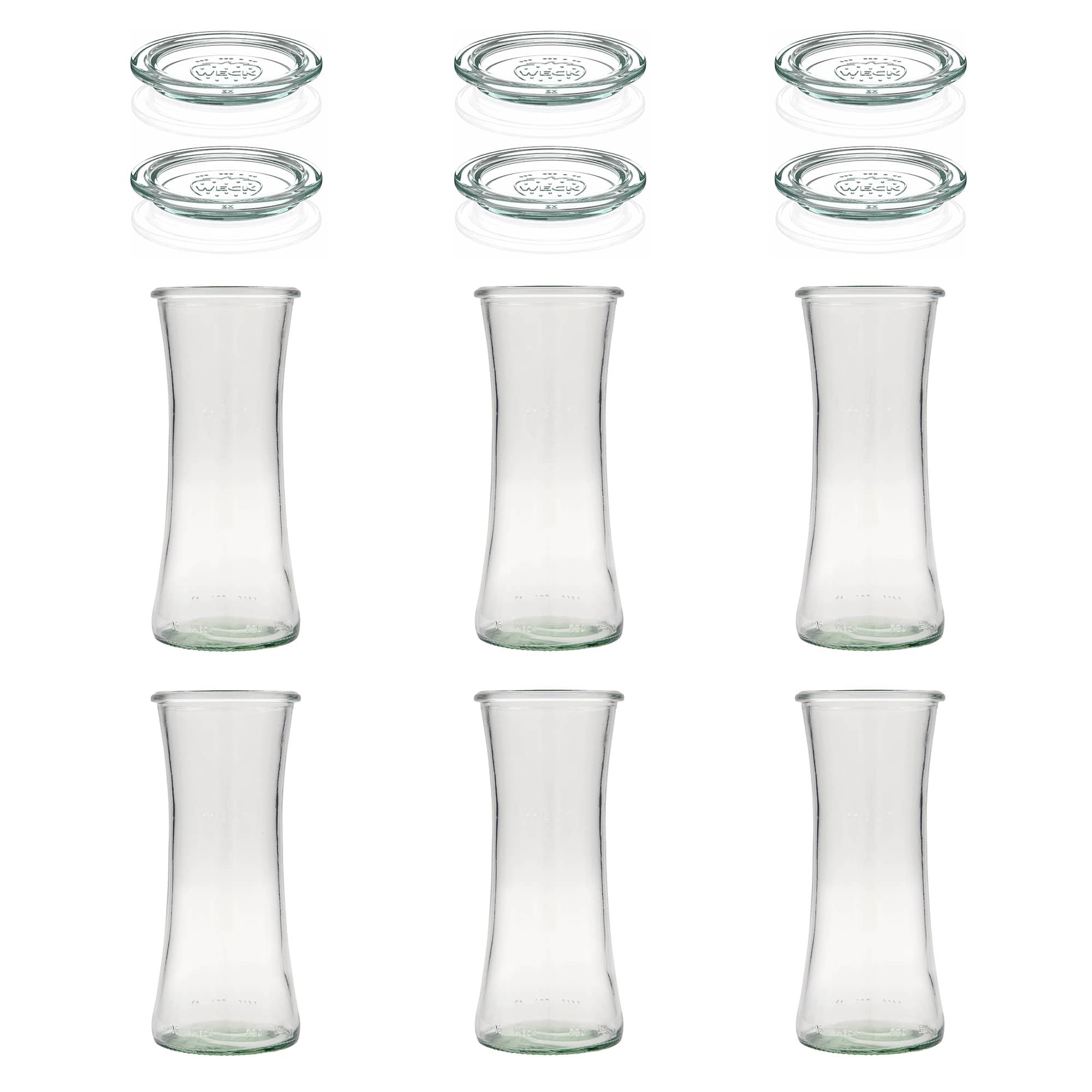 6x 730 ml barattolo gourmet WECK con coperchio in vetro RR 80