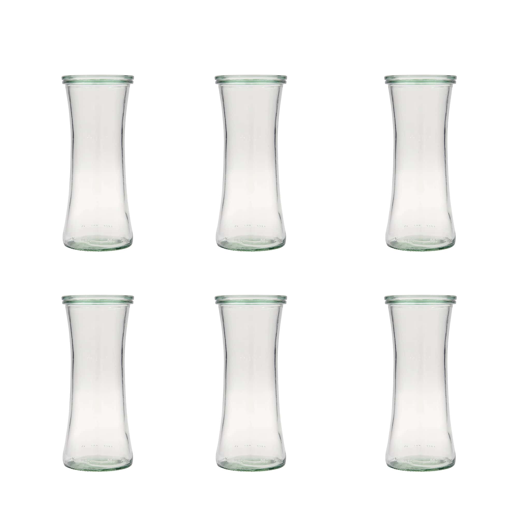 6x 730 ml barattolo gourmet WECK con coperchio in vetro RR 80