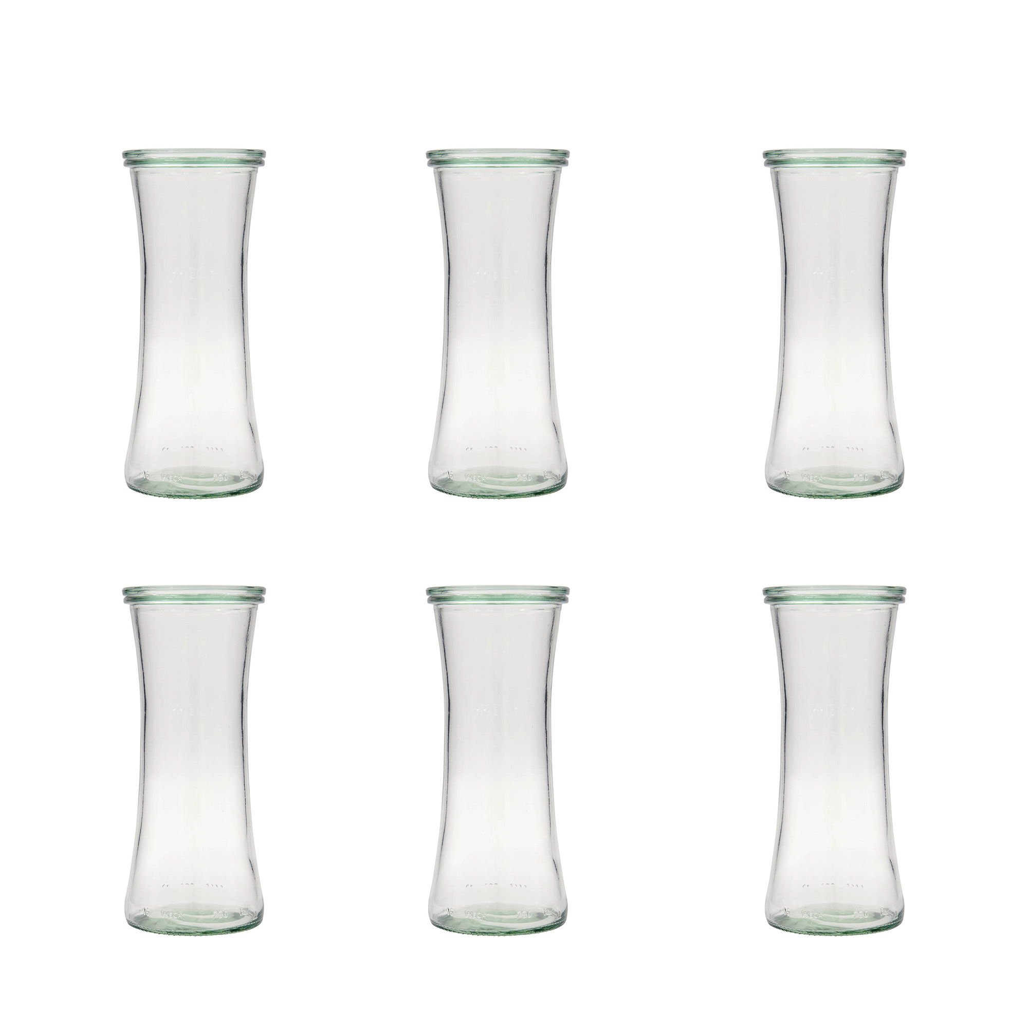 6x 730 ml barattolo gourmet WECK con coperchio in vetro RR 80