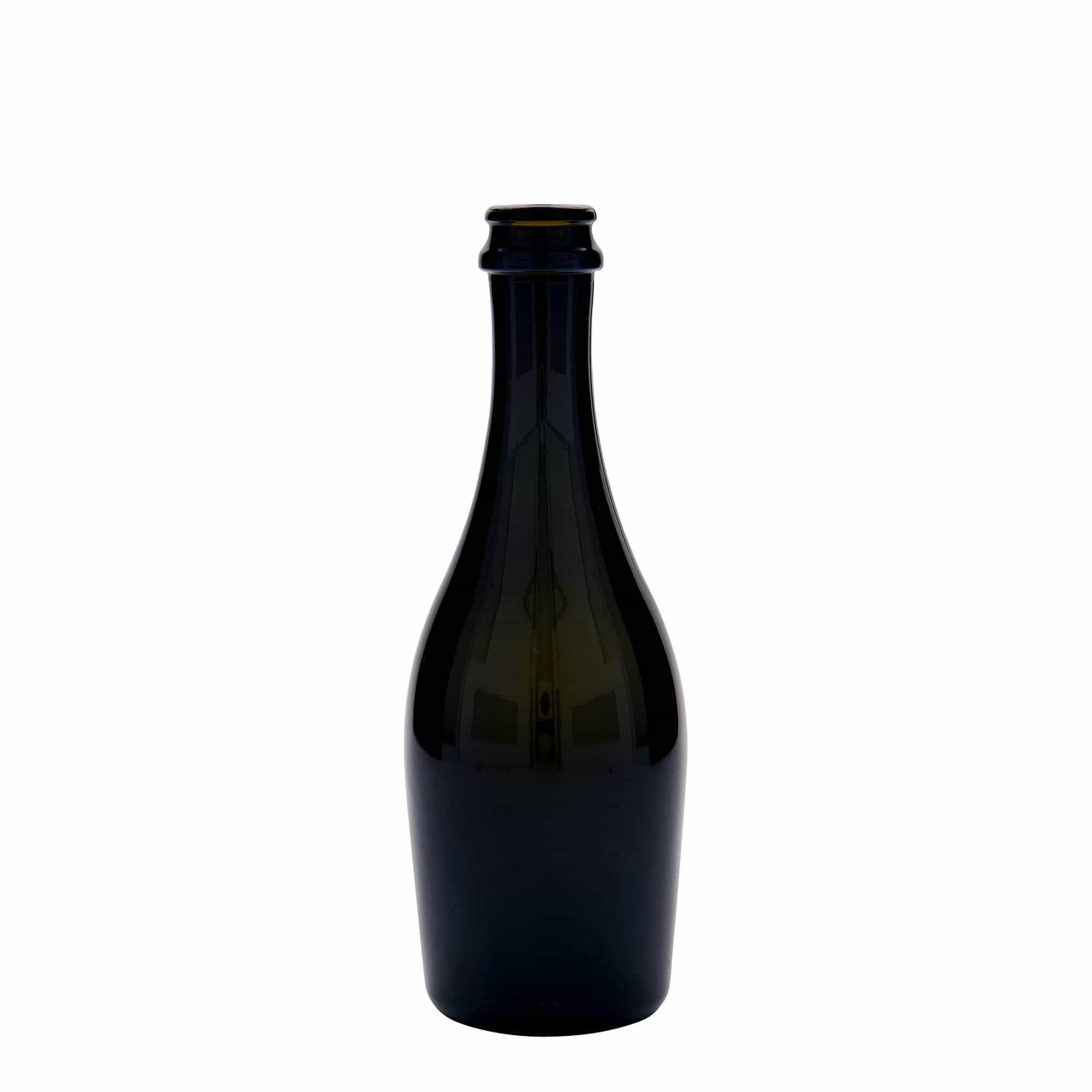 Bottiglia di spumante da 330 ml 'Carmen', vetro, verde antico, bocca: tappo corona