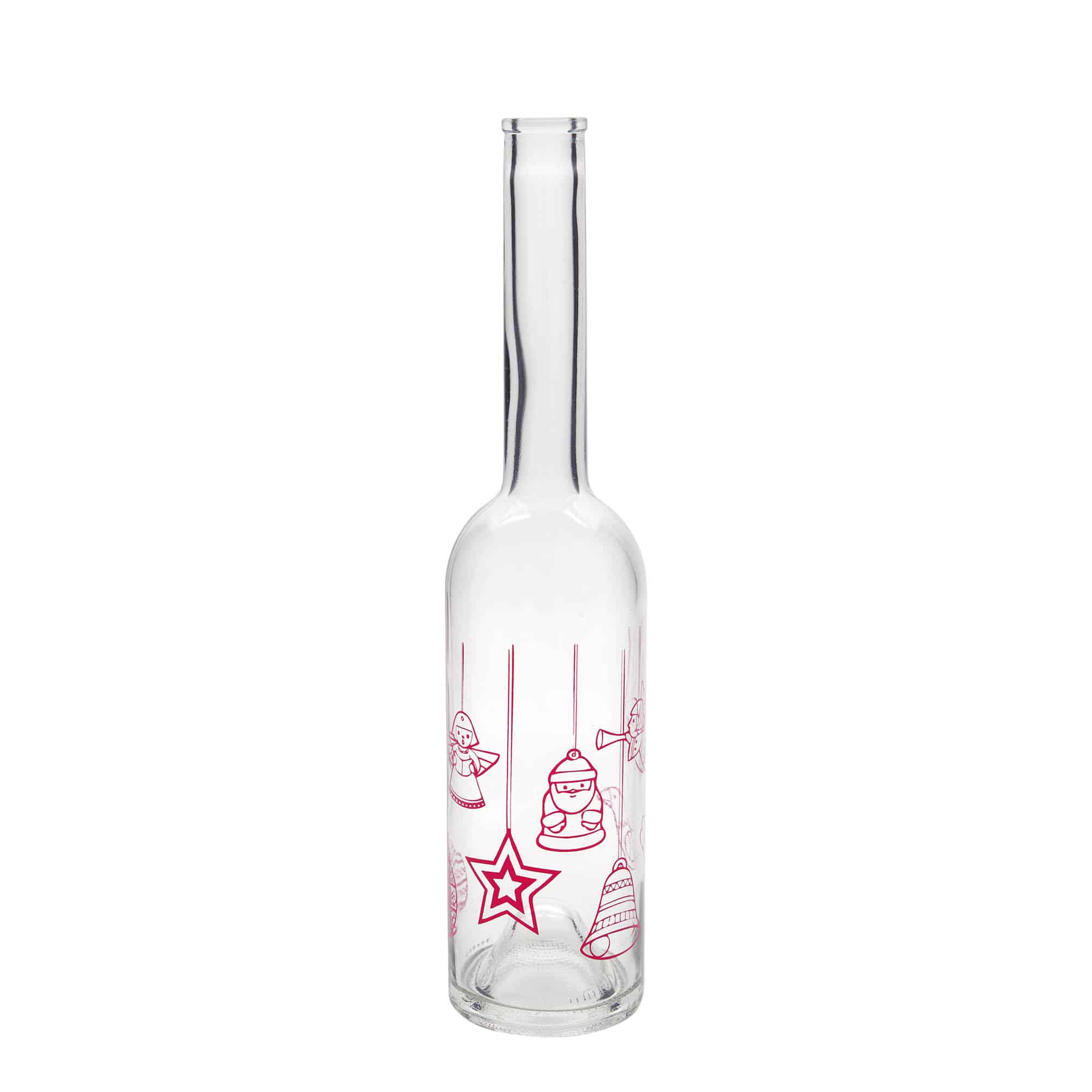 500 ml Bottiglia di vetro 'Opera', motivo: Stella, imboccatura: fascetta 500 ml Bottiglia di vetro 'Opera', motivo: Stella, imboccatura: fascetta