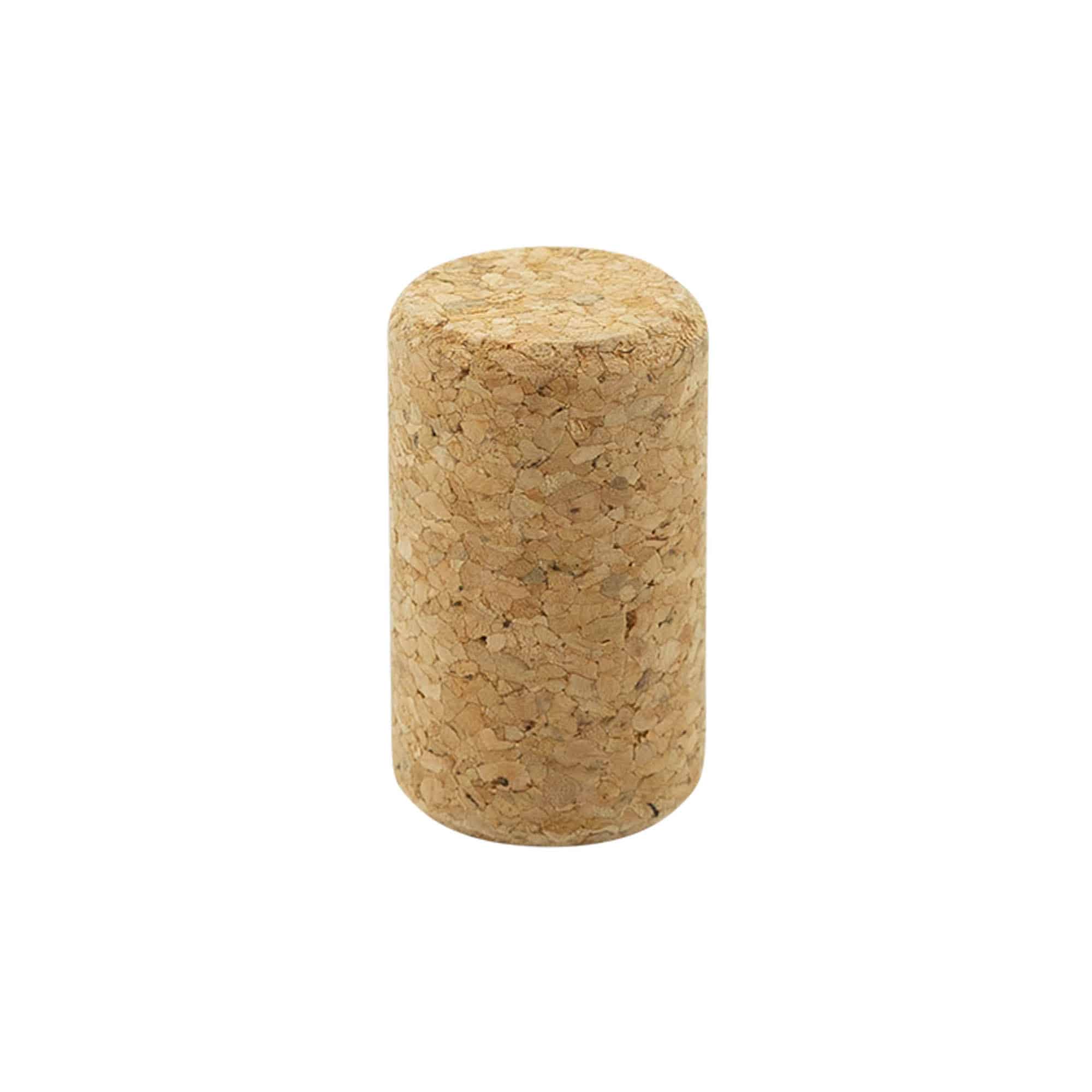 Tappi di sughero per vino 22,5 mm, sughero pressato, beige, per bocca: sughero
