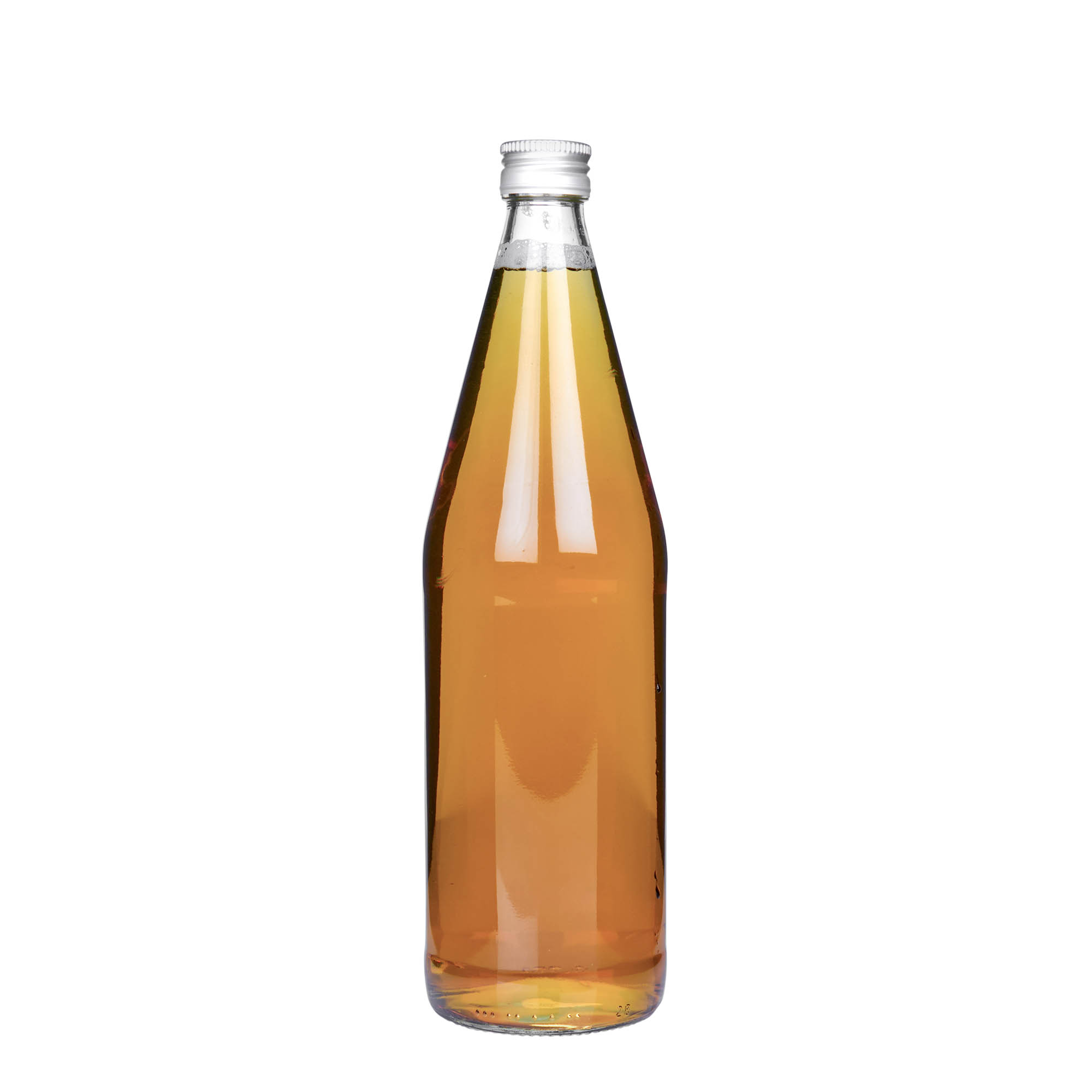 750 ml bottiglia universale a forma di carota, vetro, bocca: PP 28
