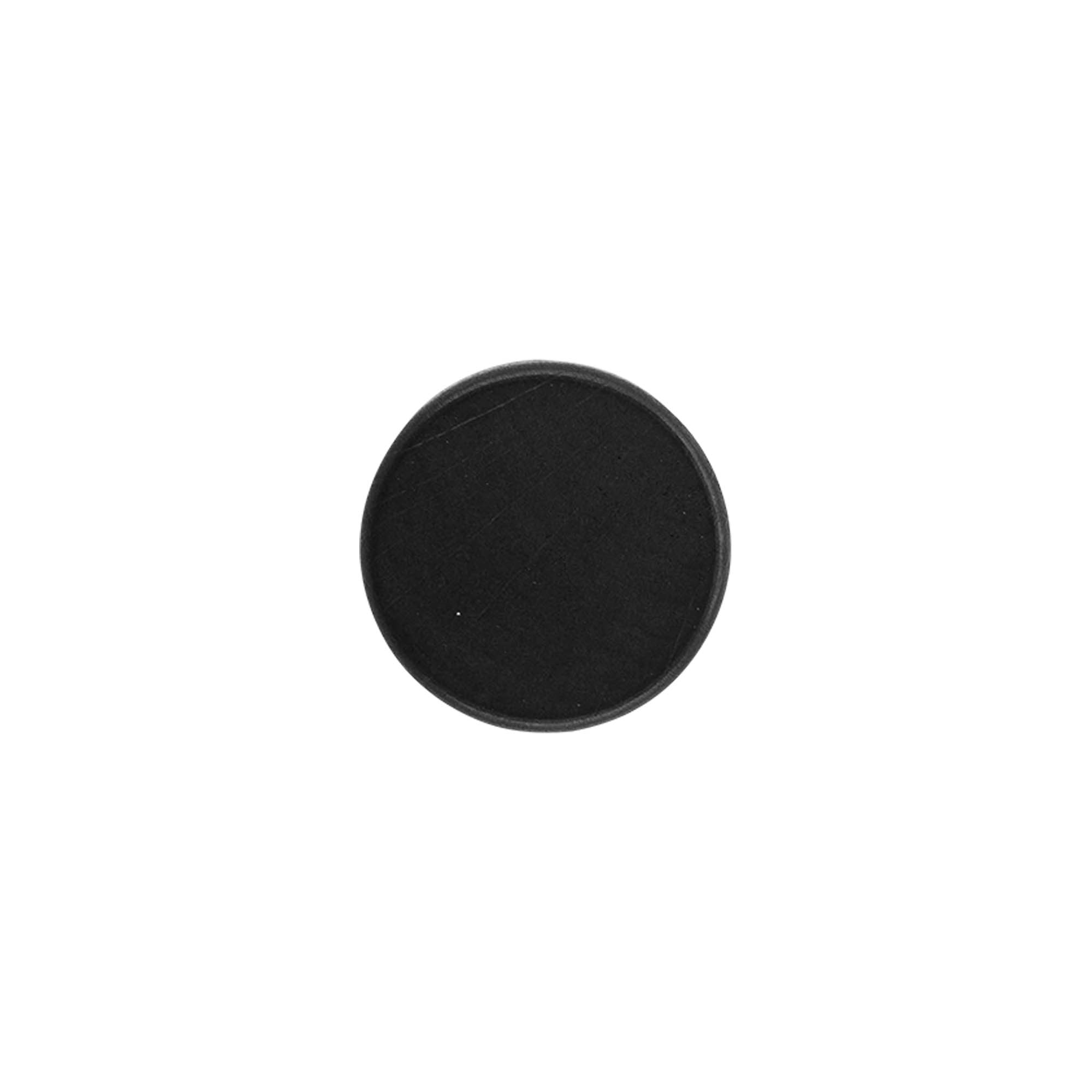 Tappo a vite 19 mm, legno/plastica, nero, per bocca: sughero Tappo a vite 19 mm, legno/plastica, nero, per bocca: sughero