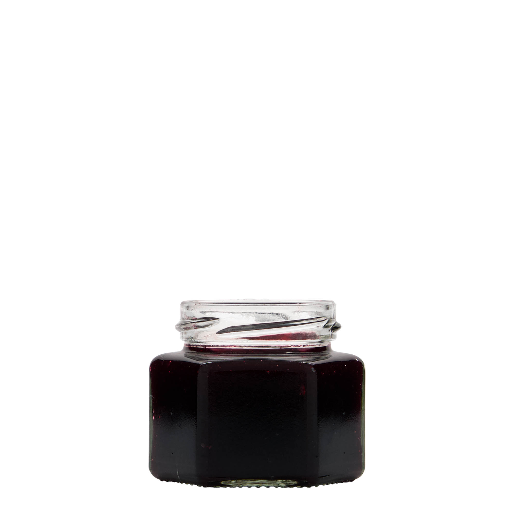 106 ml barattolo esagonale, bocca: Twist-Off (TO 53)