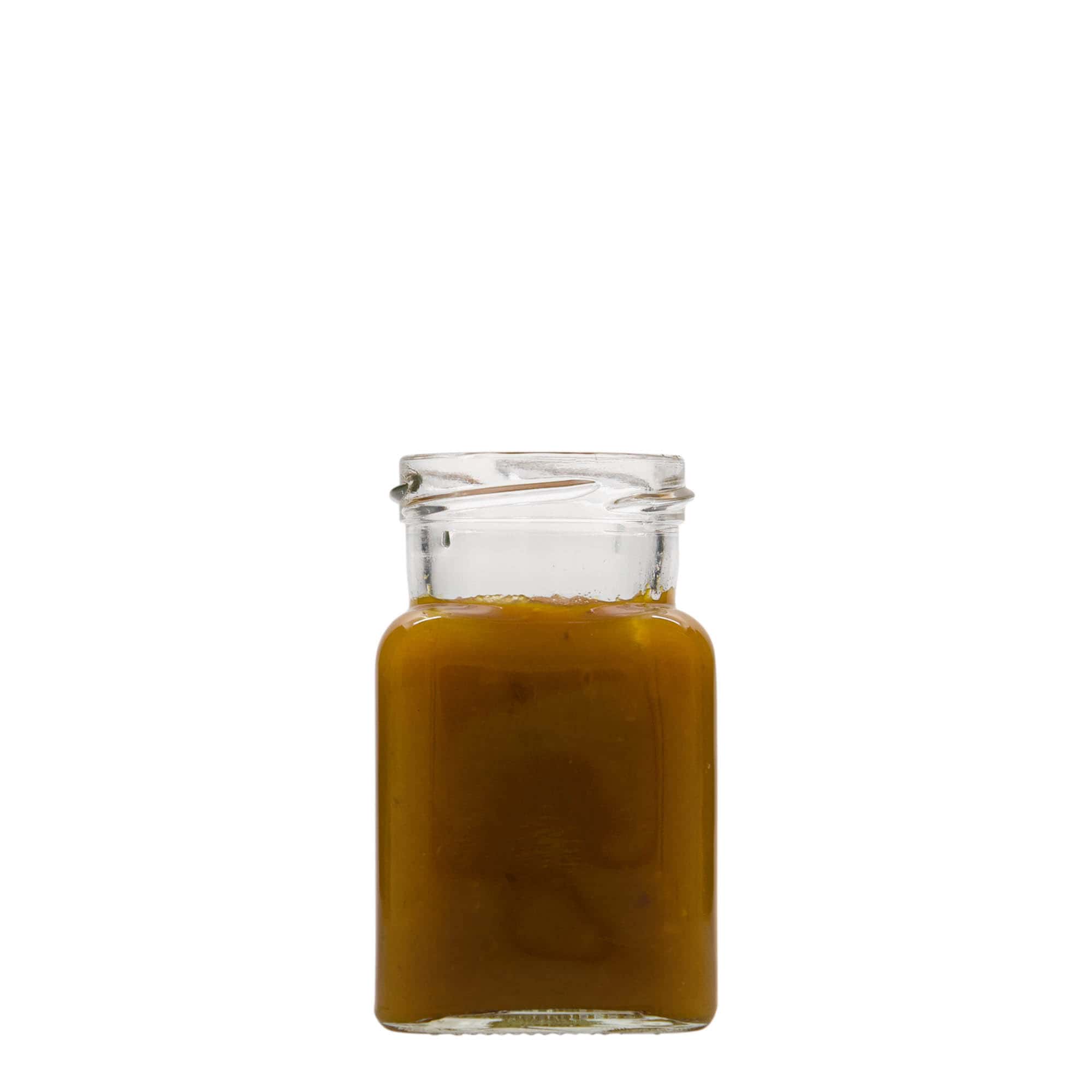 150 ml barattolo quadrato, bocca: Twist-Off (TO 53)