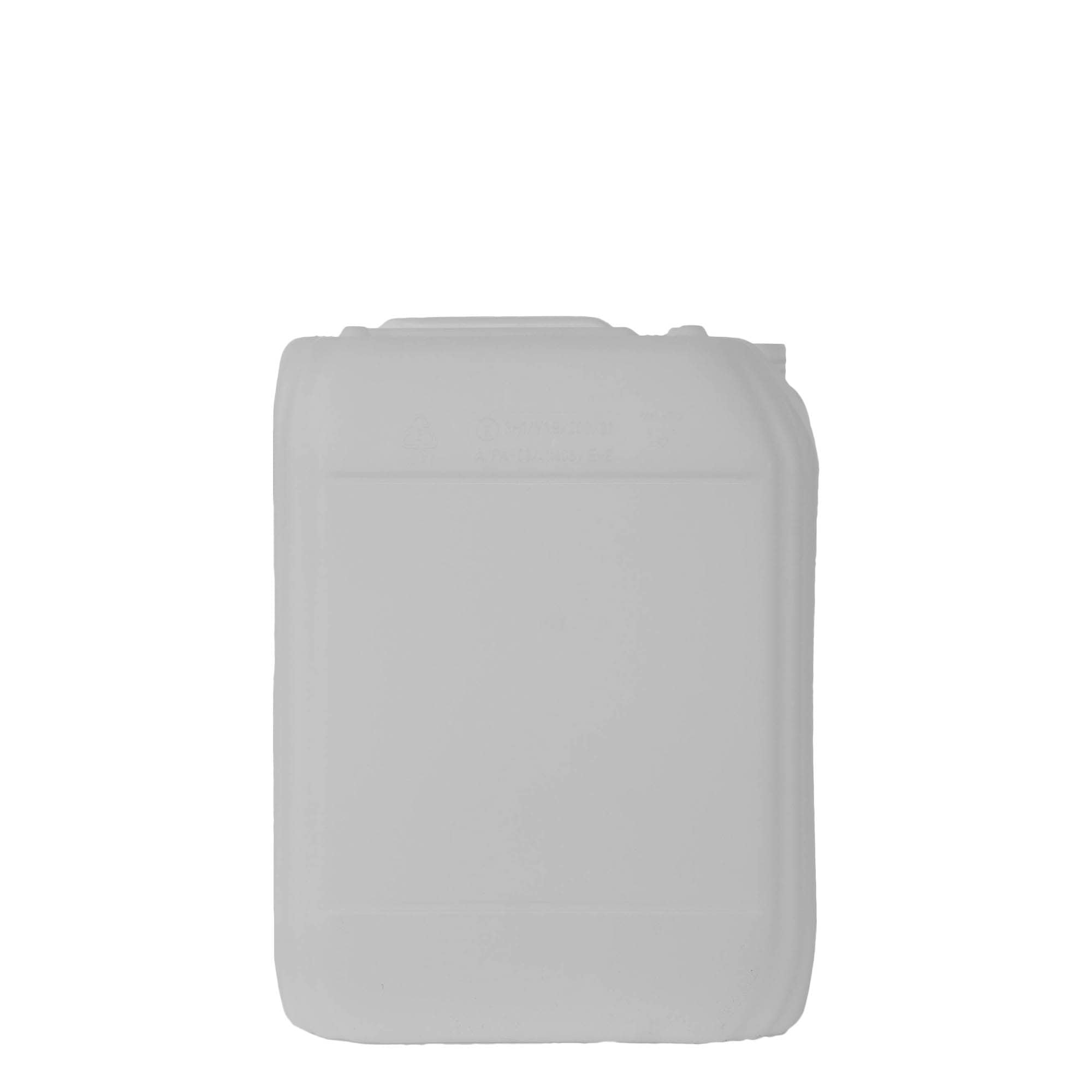 20 l tanica, rettangolare, plastica HDPE, naturale, bocca: ND 60