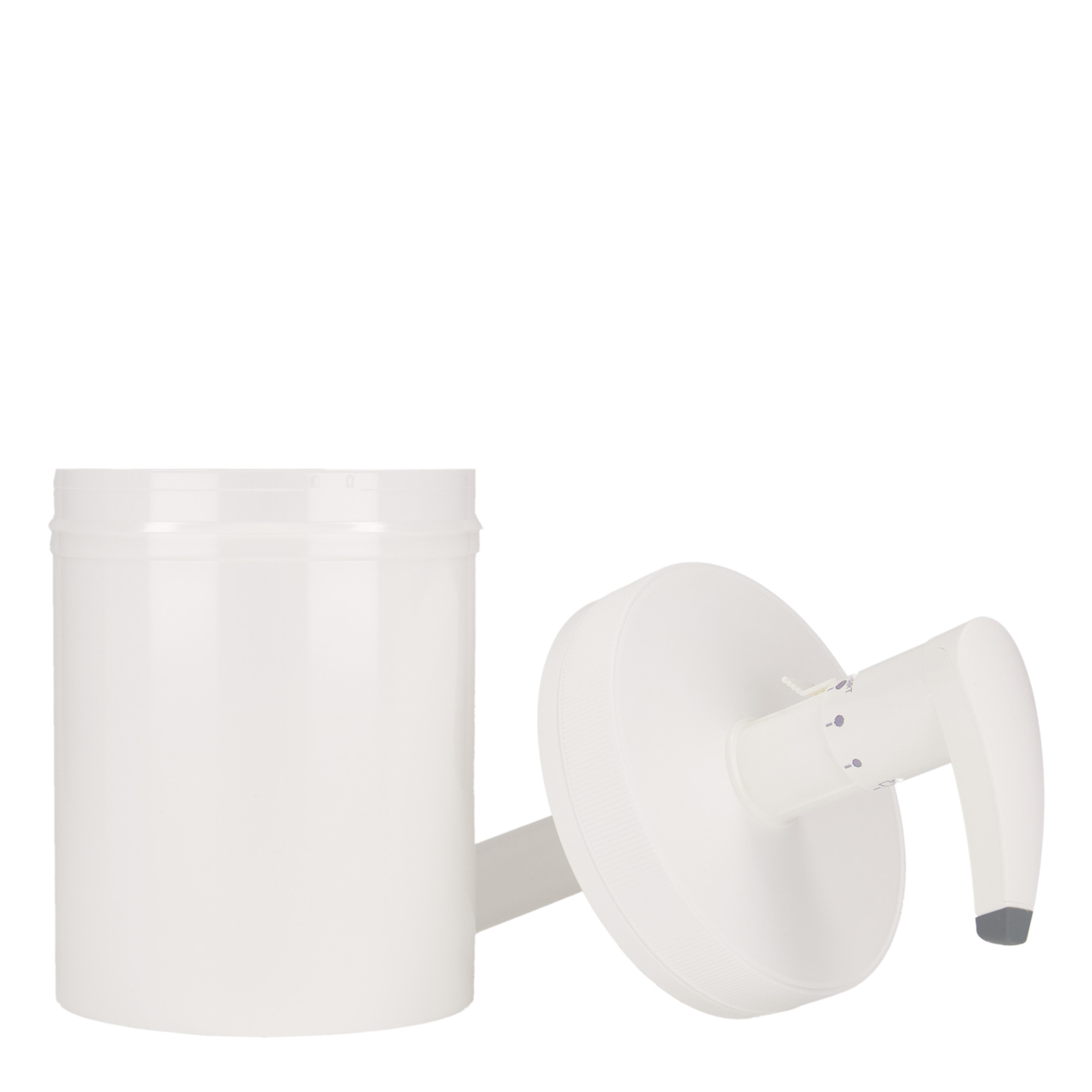 1.240 ml flacone dispenser 'Securibox', plastica PP, bianco, bocca: chiusura a vite