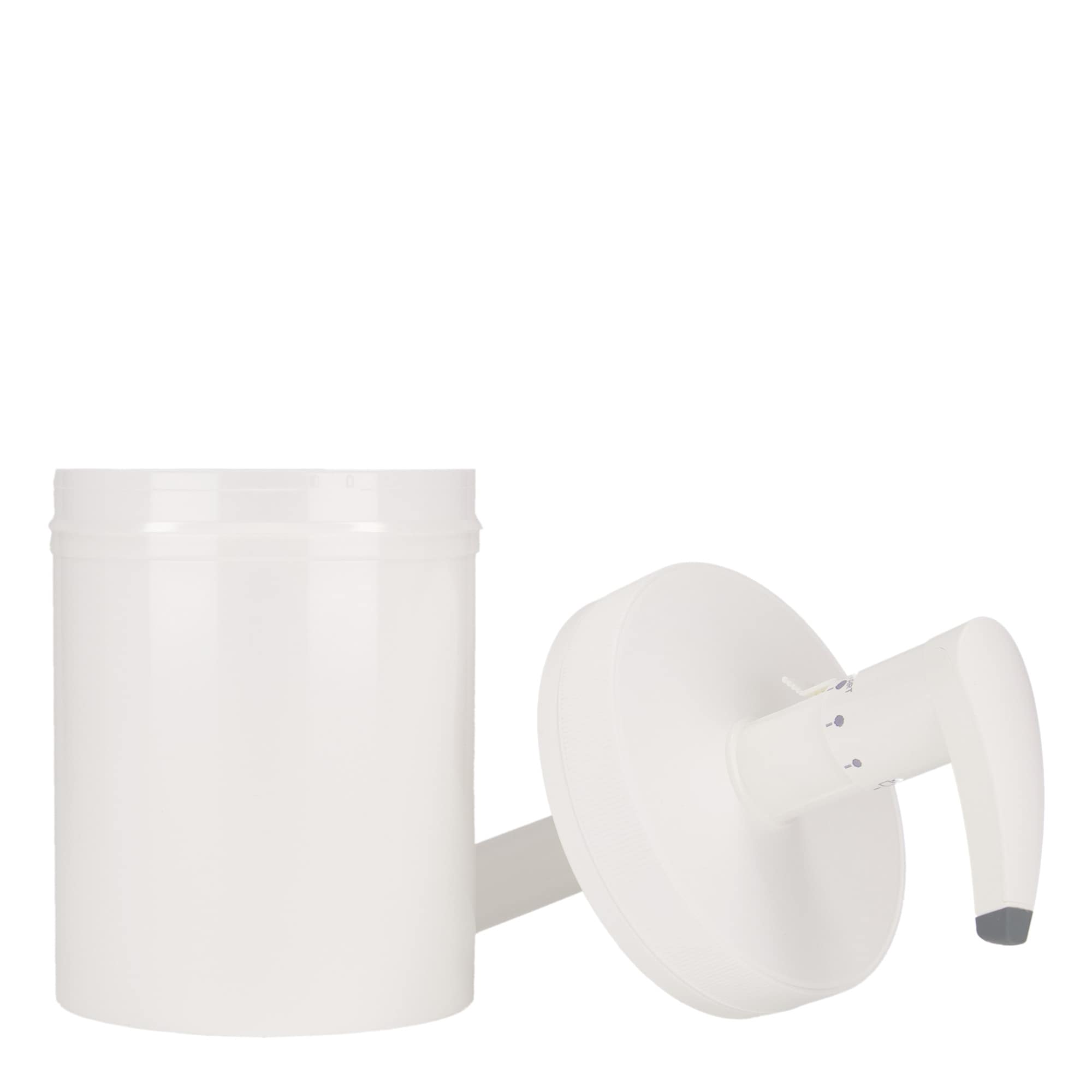 1.240 ml flacone dispenser 'Securibox', plastica PP, bianco, bocca: chiusura a vite