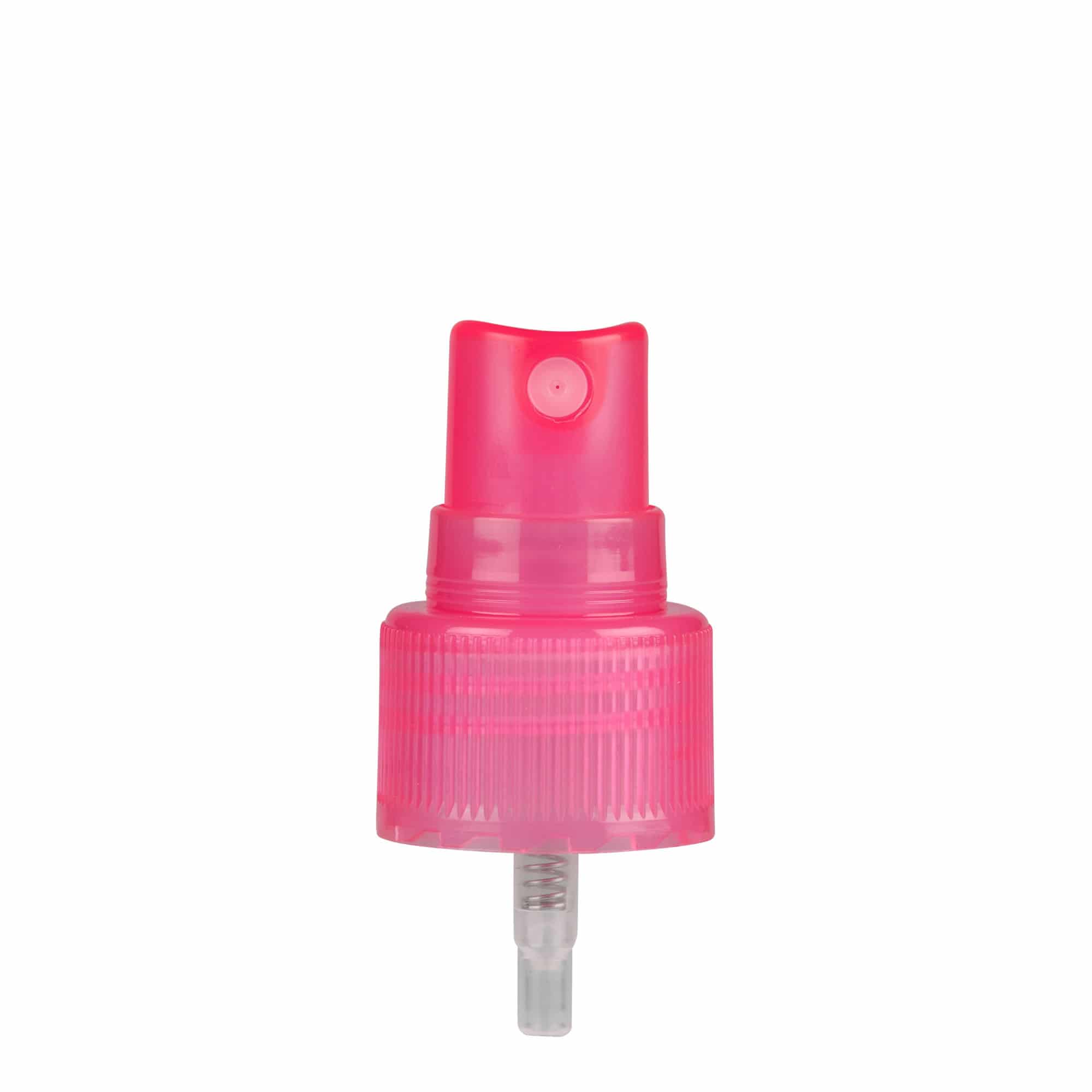 Tappo a vite con nebulizzatore spray, plastica PP, rosa, per bocca: 24/410