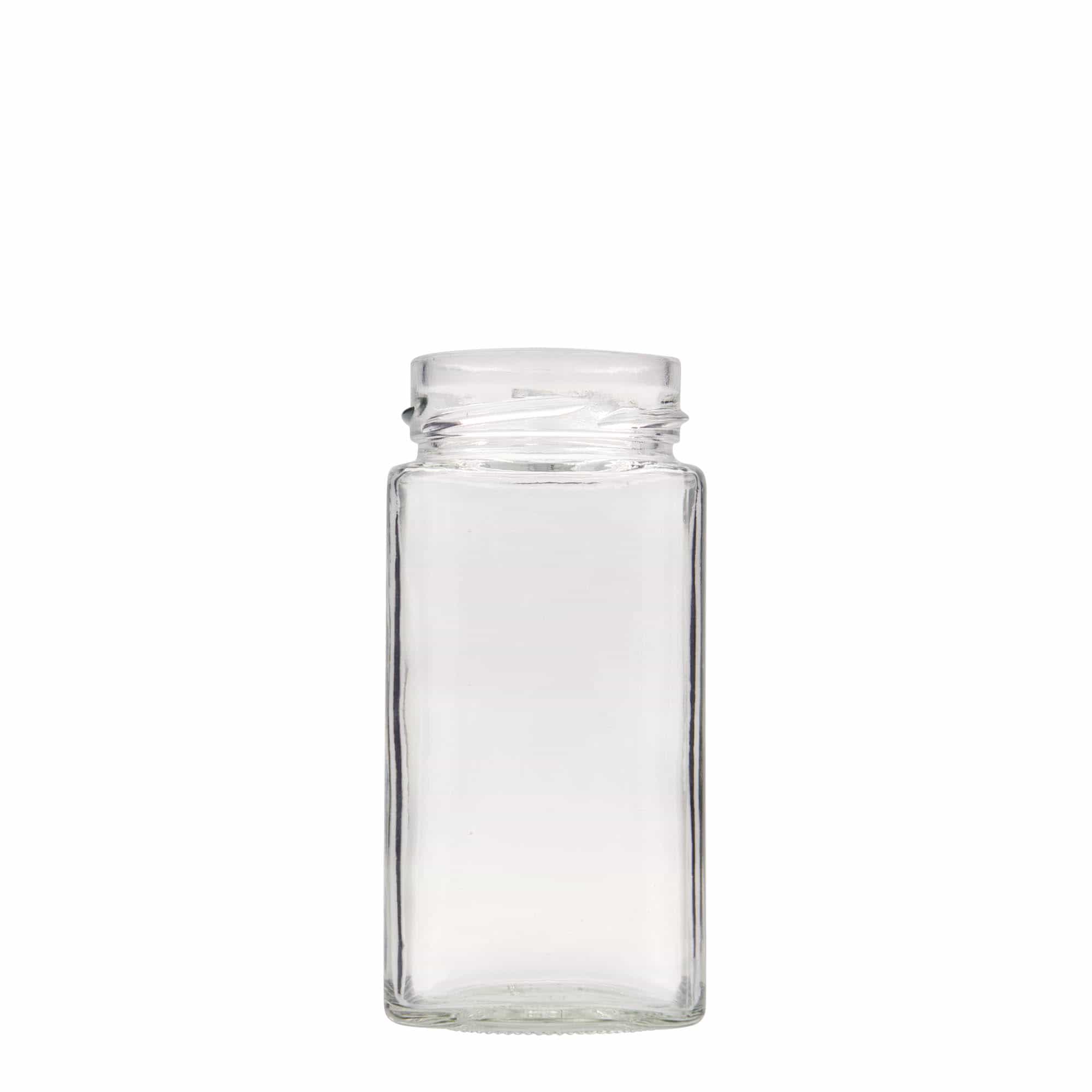 314 ml Vasetto quadrato, vetro 'Funny', imboccatura: Twist-Off Deep (DTO 58) 314 ml Vasetto quadrato, vetro 'Funny', imboccatura: Twist-Off Deep (DTO 58)