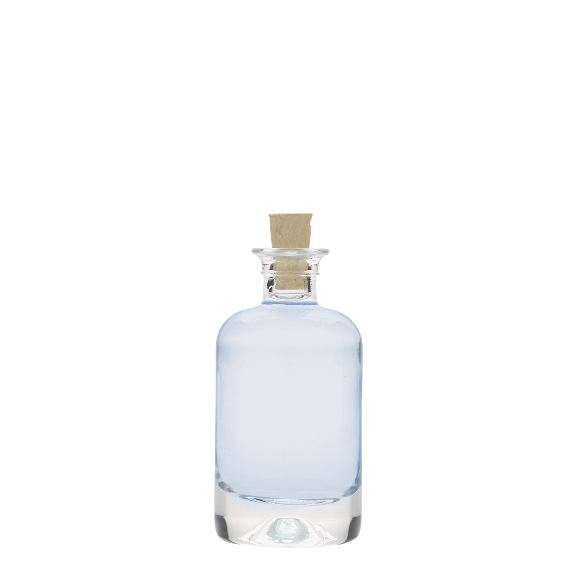 Bottiglia in vetro da 40 ml da farmacista, bocca: tappo di sughero Bottiglia in vetro da 40 ml da farmacista, bocca: tappo di sughero