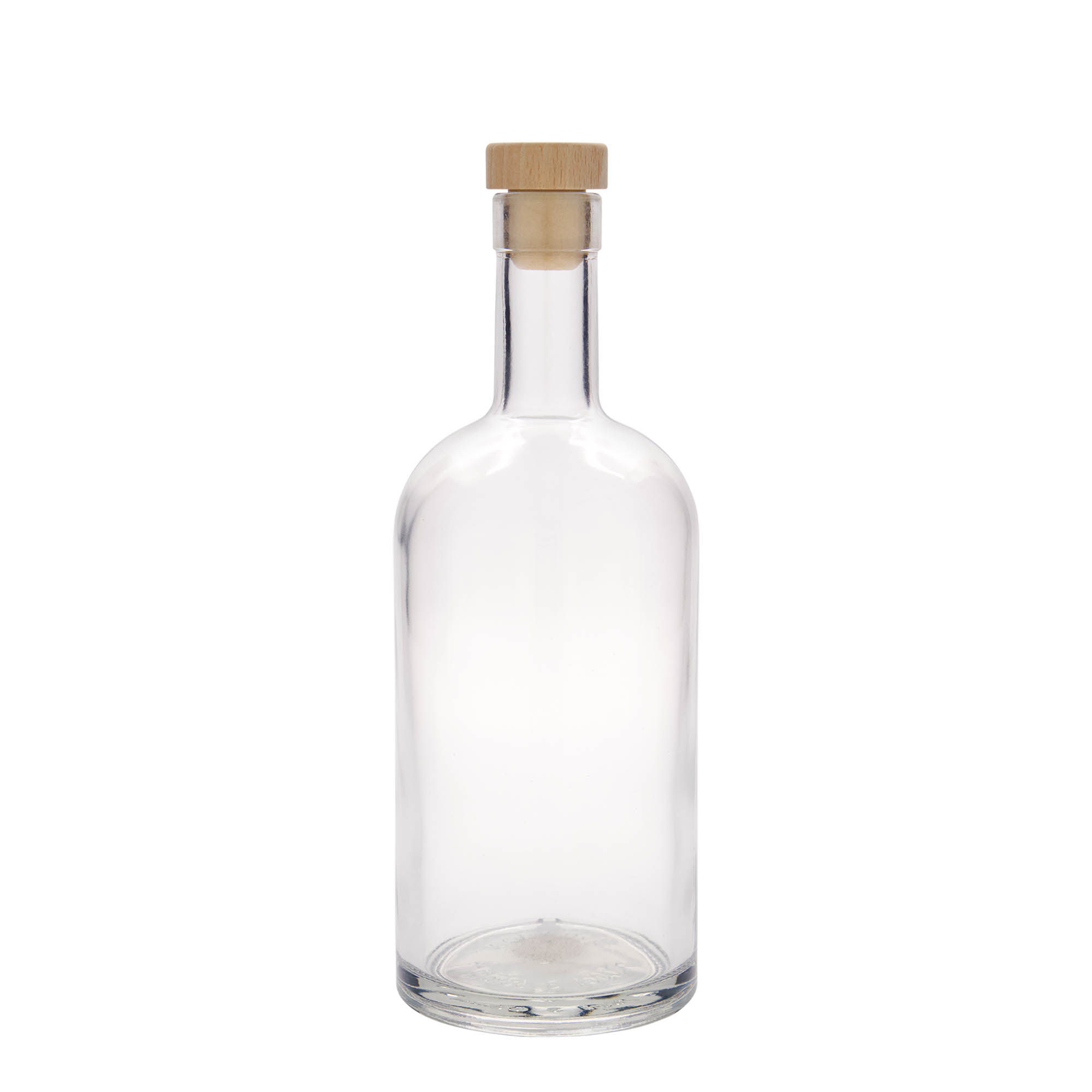 Bottiglia di vetro da 700 ml 'Franco', bocca: tappo di sughero Bottiglia di vetro da 700 ml 'Franco', bocca: tappo di sughero