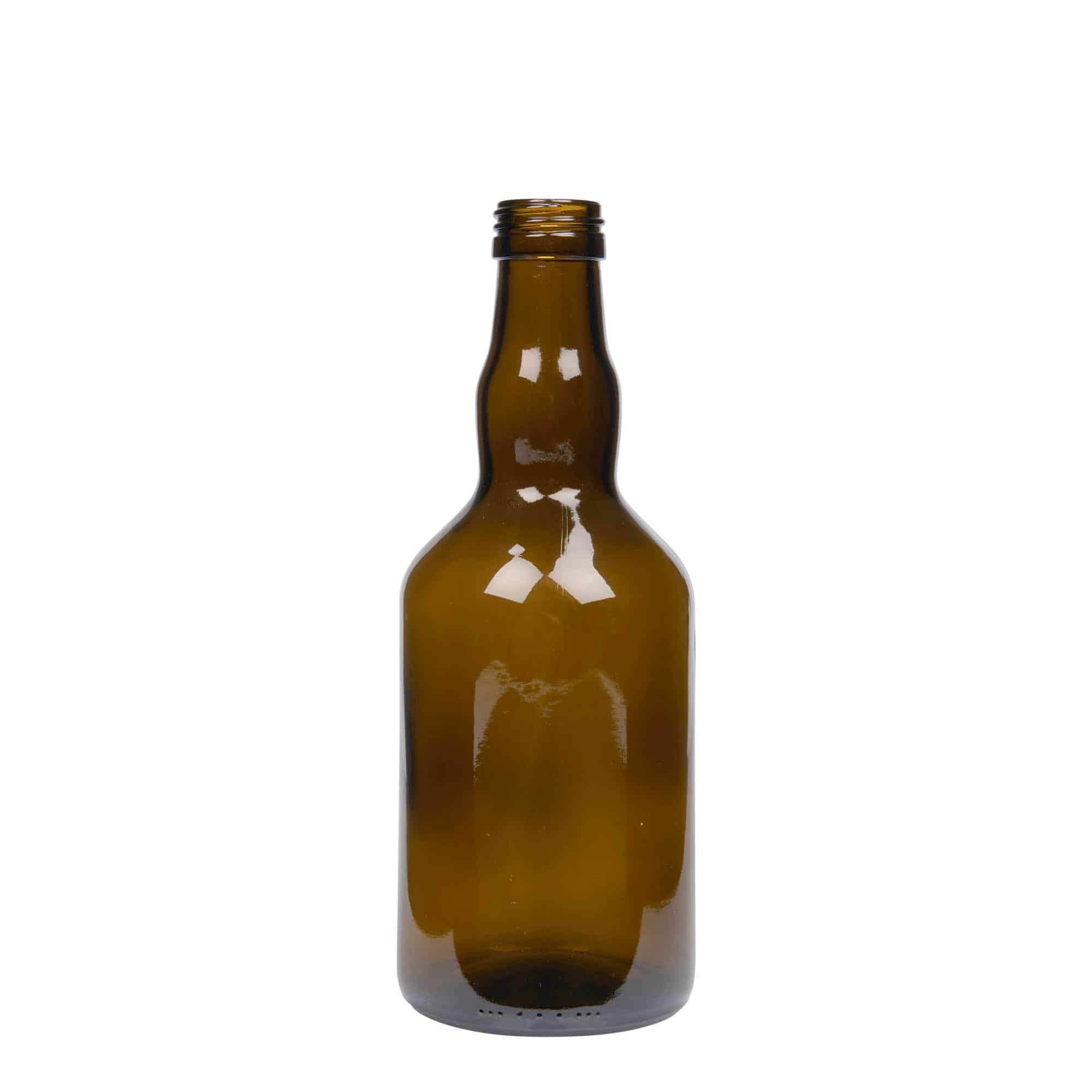 500 ml Bottiglia di vetro 'Olona', verde antico, imboccatura: PP 31,5 500 ml Bottiglia di vetro 'Olona', verde antico, imboccatura: PP 31,5
