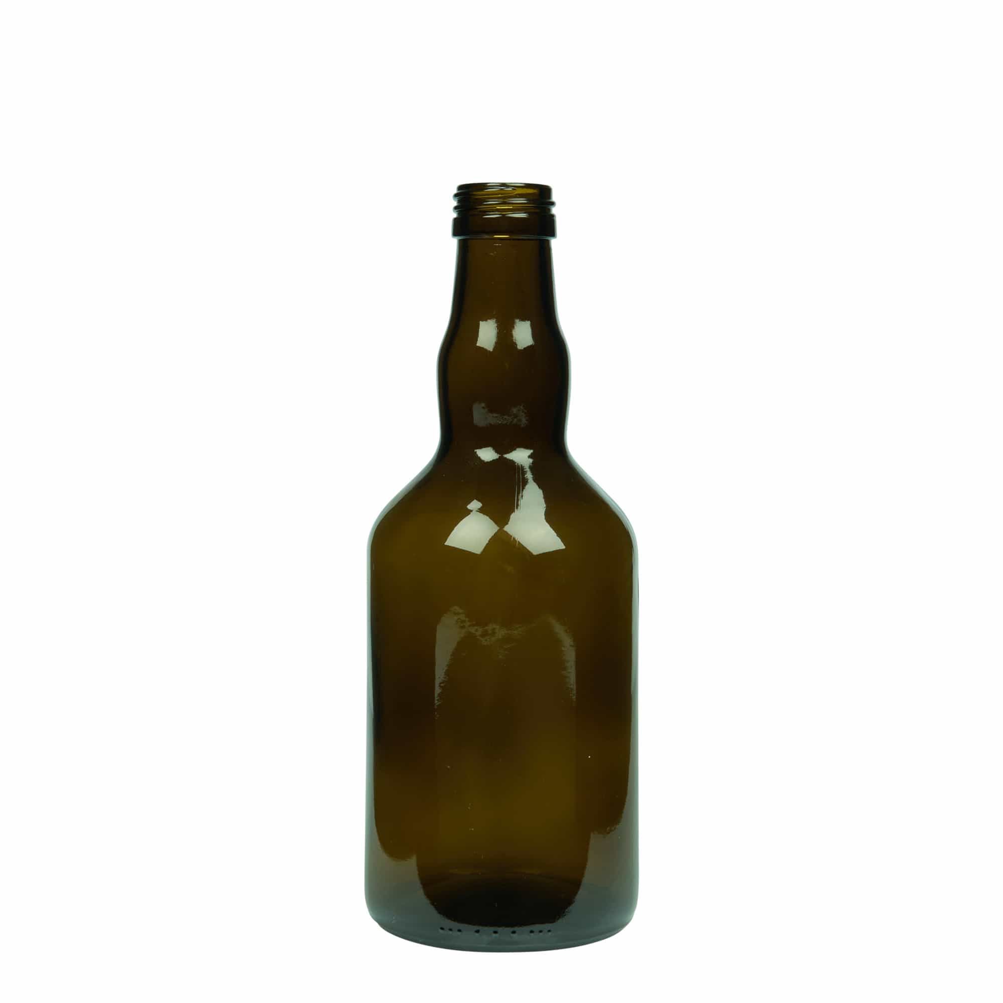 Bottiglia di vetro da 500 ml 'Olona', verde antico, bocca: PP 31,5