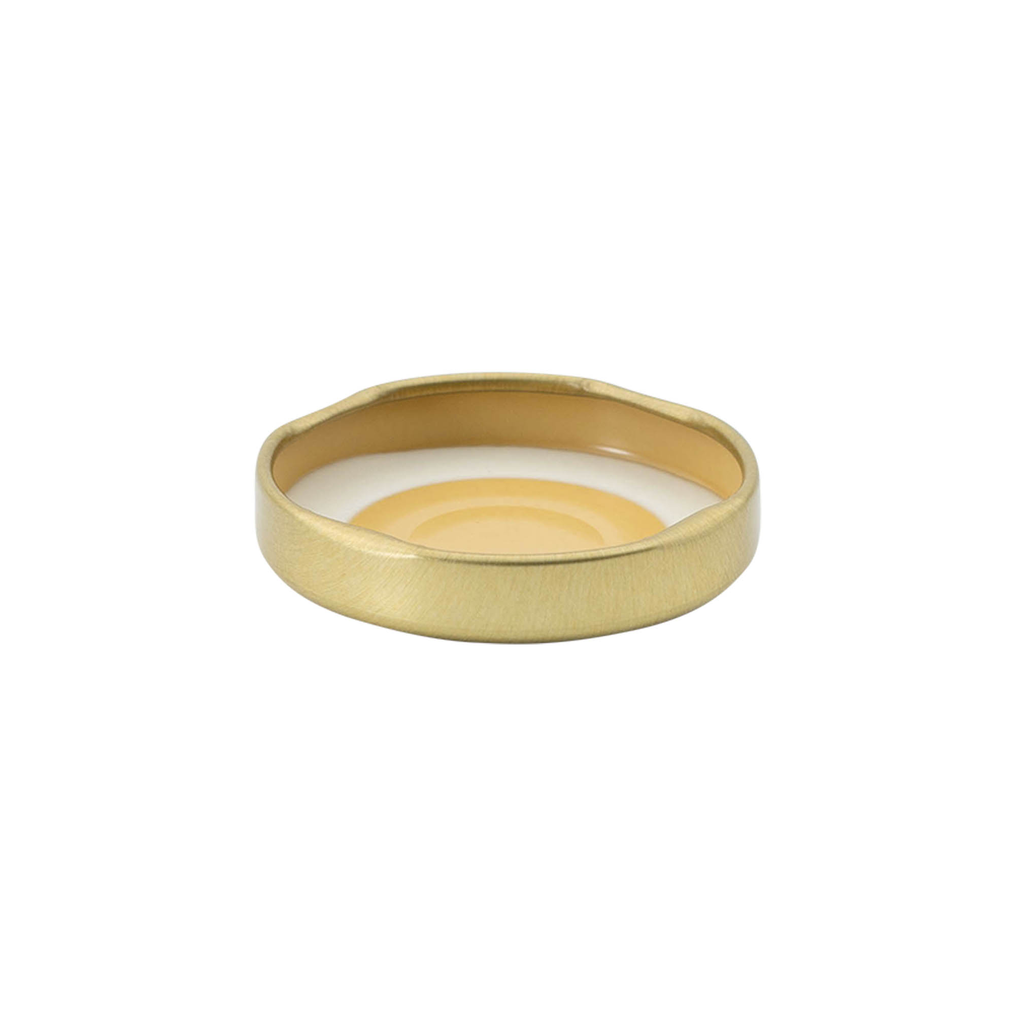 Tappi Twist-Off, lamina bianca, sterilizzabili, oro, per bocca: TO 43 Tappi Twist-Off, lamina bianca, sterilizzabili, oro, per bocca: TO 43