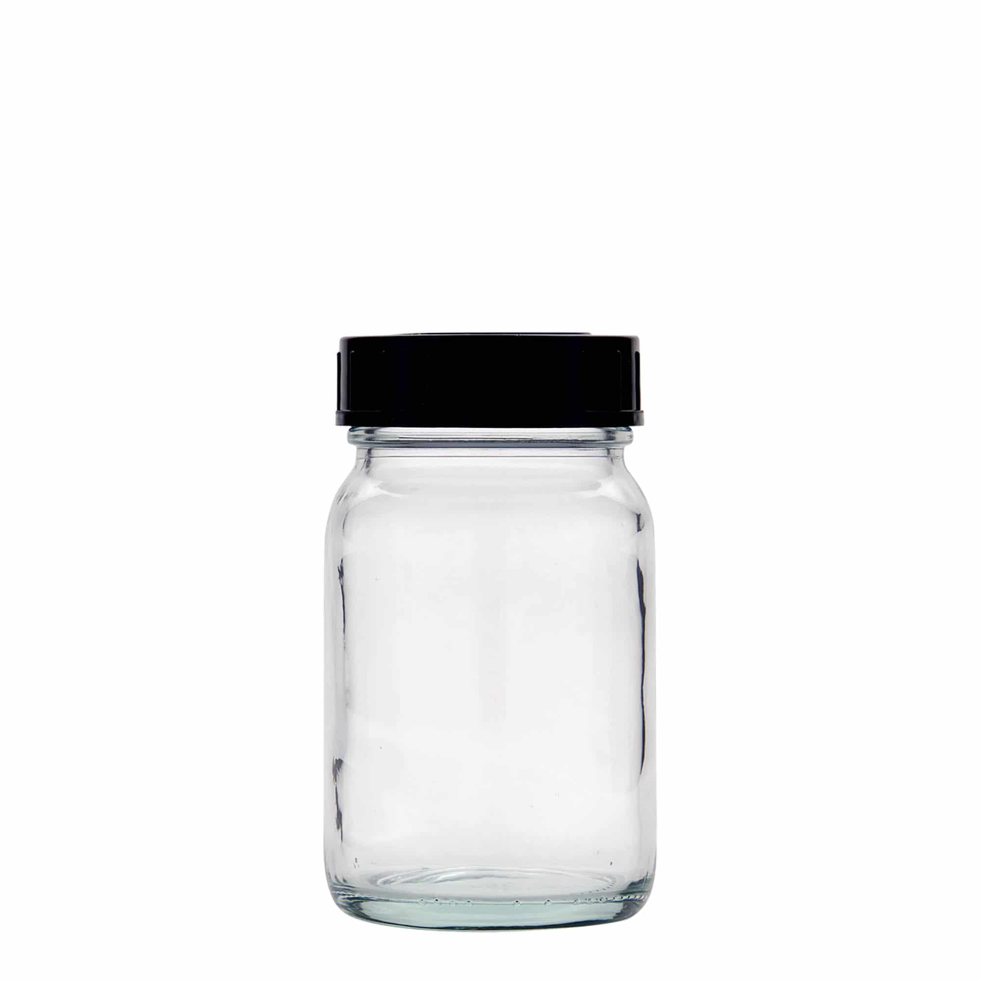 200 ml Vasetto di vetro a bocca larga, imboccatura: DIN 55