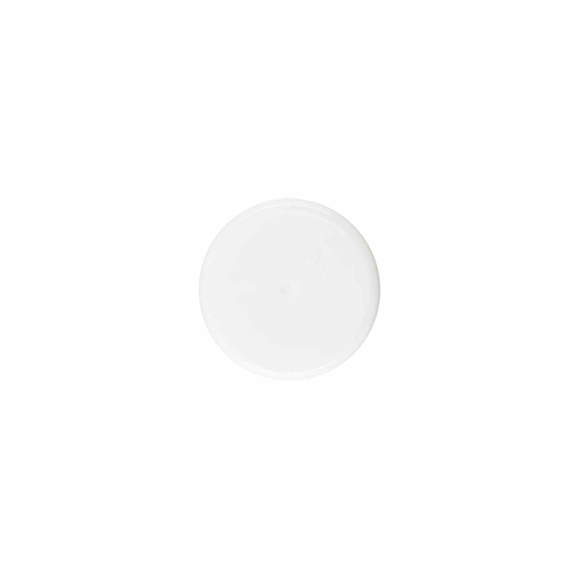 Tappo a vite, plastica PP, bianco, per bocca: 24/410