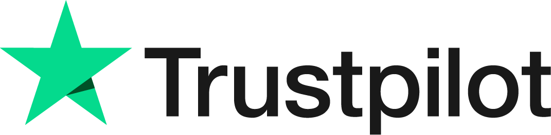 Logo di Trustpilot Logo Trustpilot carattere nero con stella verde