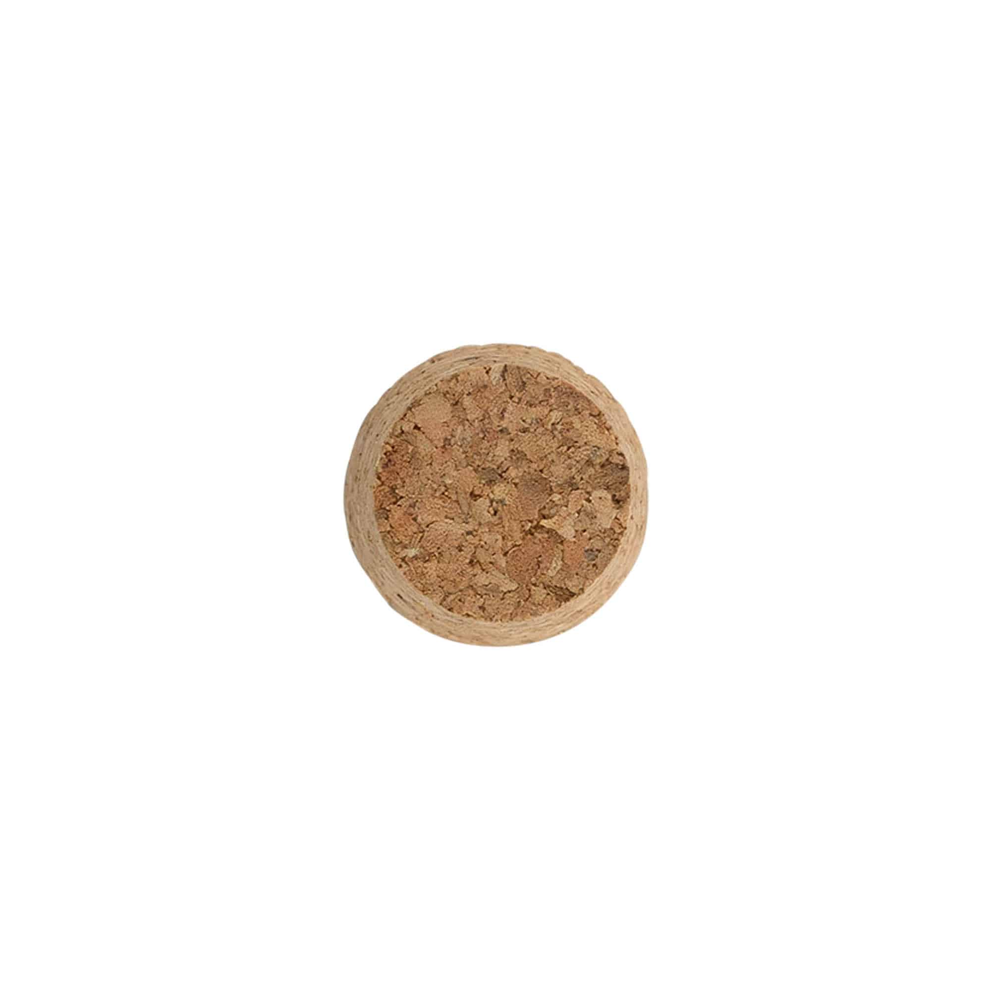 Tappo a punta 21-26 x 27, sughero pressato, beige, per bocca: sughero
