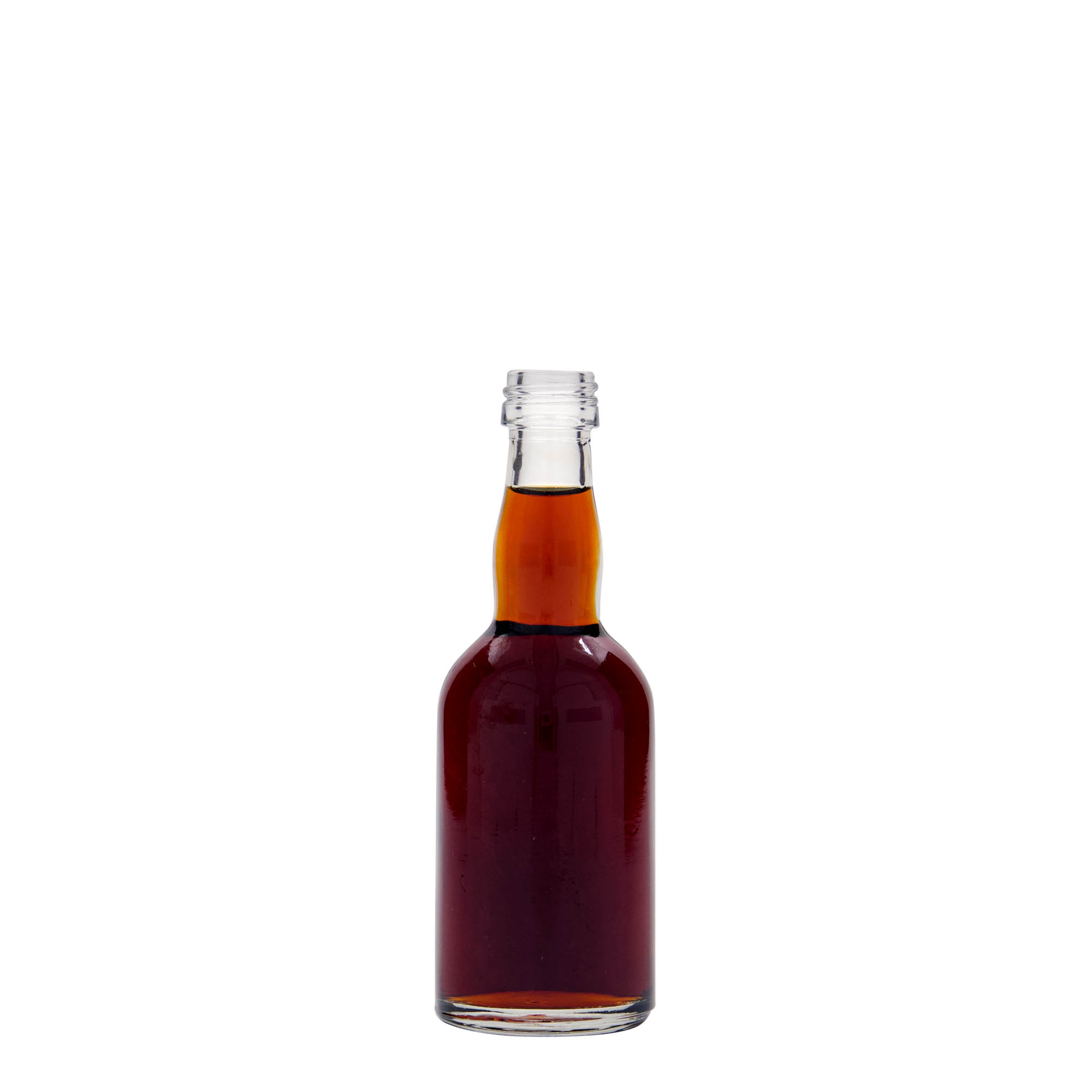Bottiglia di vetro da 50 ml 'Proba', bocca: PP 18 Bottiglia di vetro da 50 ml 'Proba', bocca: PP 18