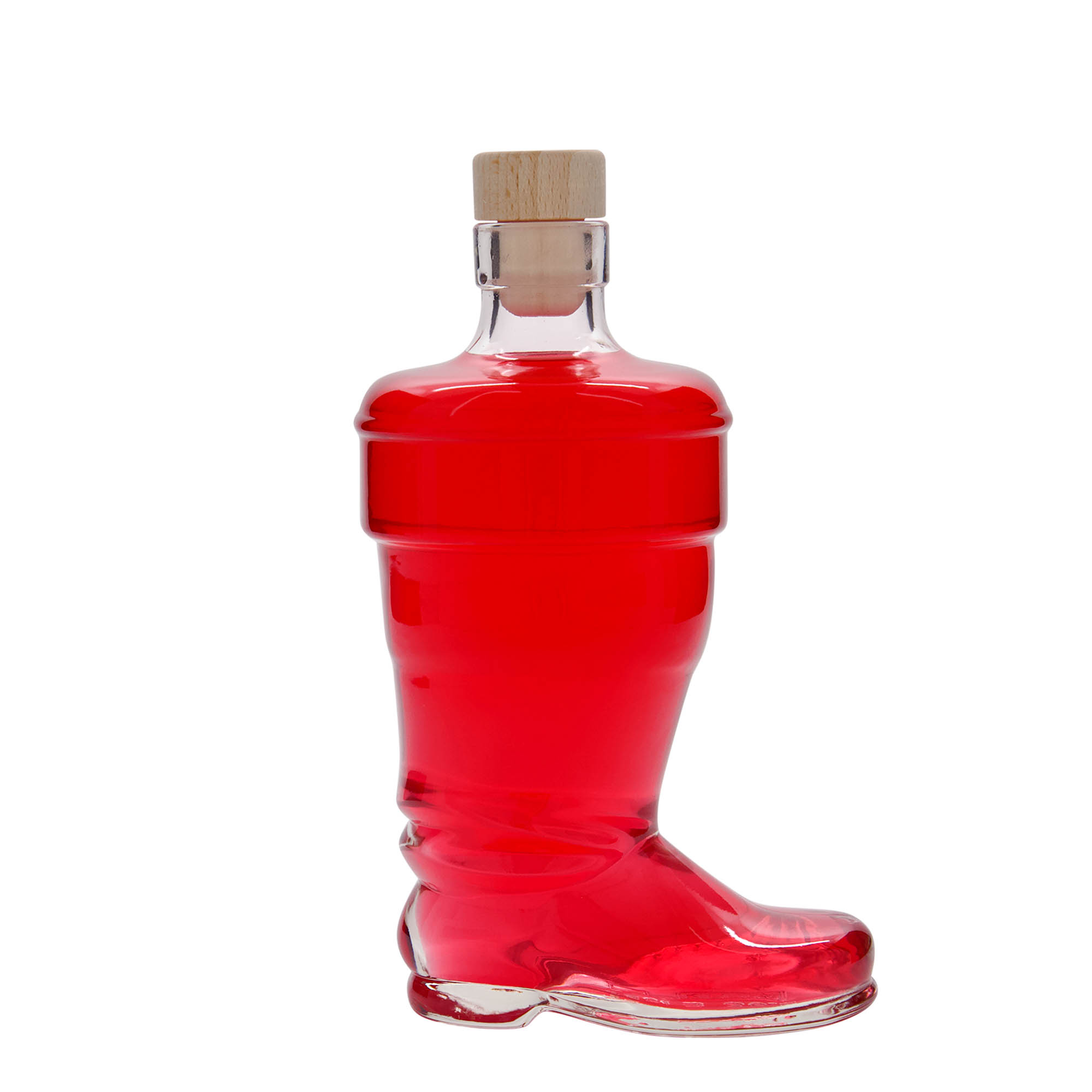 Bottiglia di vetro da 350 ml 'Stivale', bocca: sughero Bottiglia di vetro da 350 ml 'Stivale', bocca: sughero