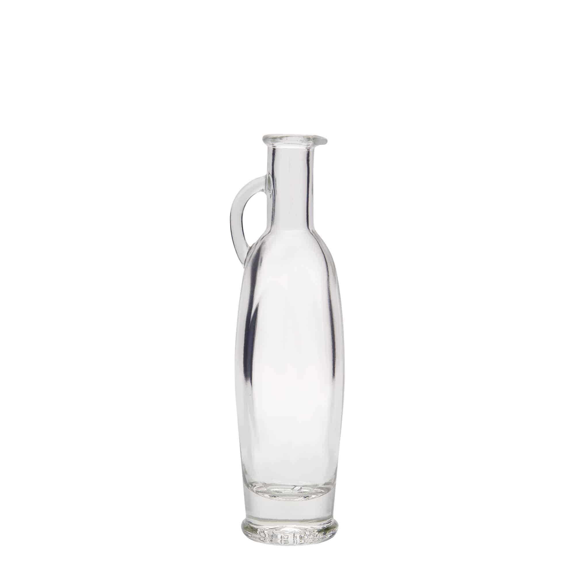 Bottiglia di vetro da 100 ml 'Eleganta', ovale, bocca: tappo in sughero Bottiglia di vetro da 100 ml 'Eleganta', ovale, bocca: tappo in sughero