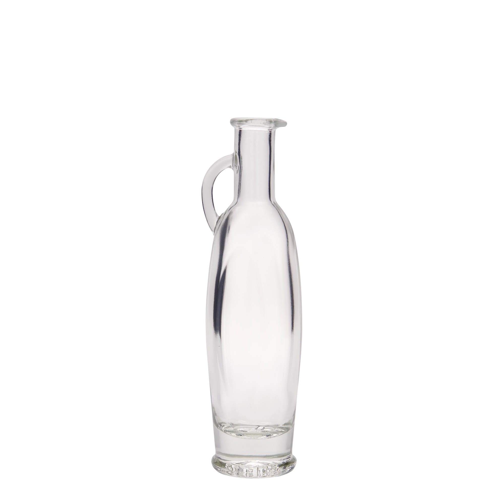Bottiglia di vetro da 100 ml 'Eleganta', ovale, bocca: tappo in sughero Bottiglia di vetro da 100 ml 'Eleganta', ovale, bocca: tappo in sughero