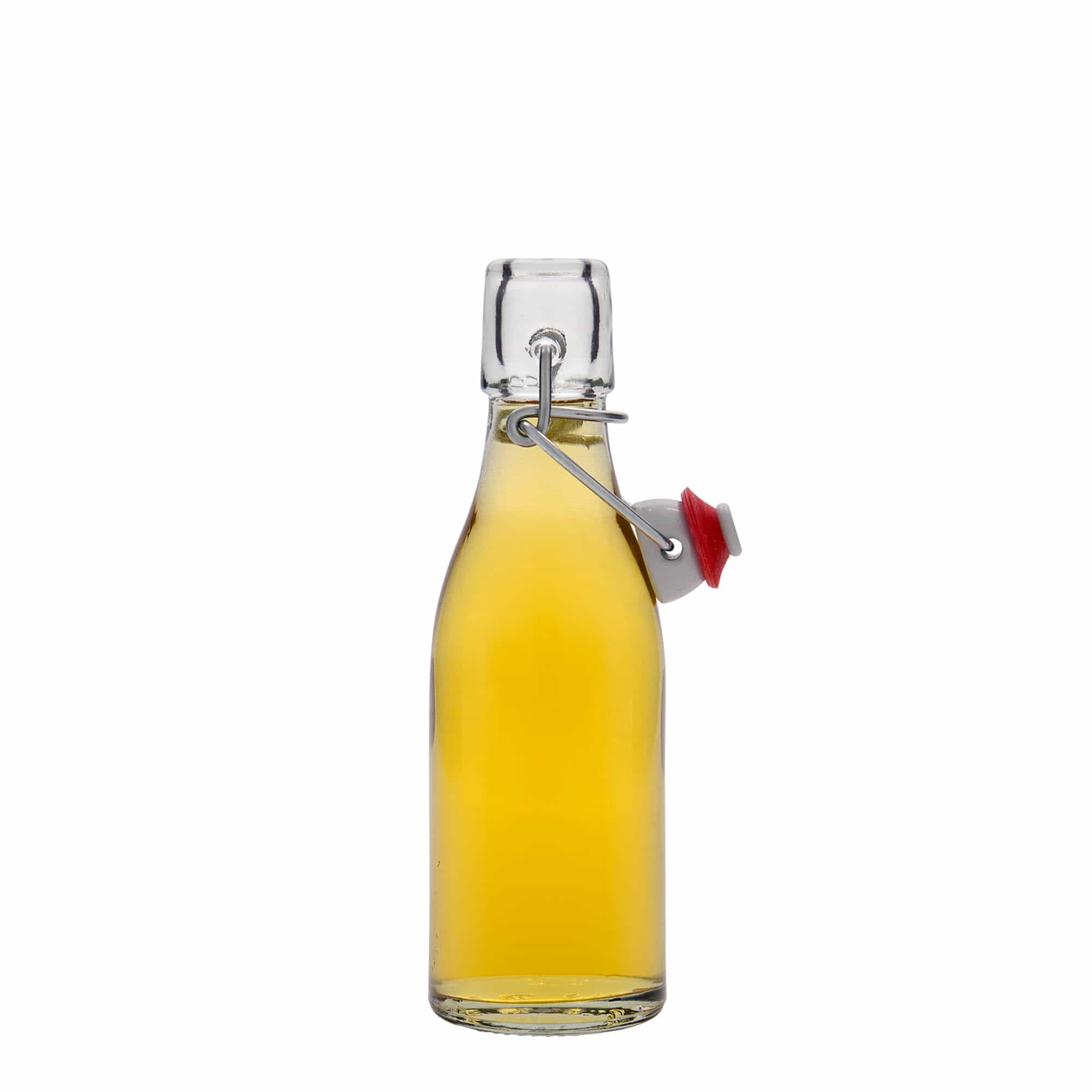 Bottiglia di vetro da 200 ml 'Paul', bocca: chiusura a leva