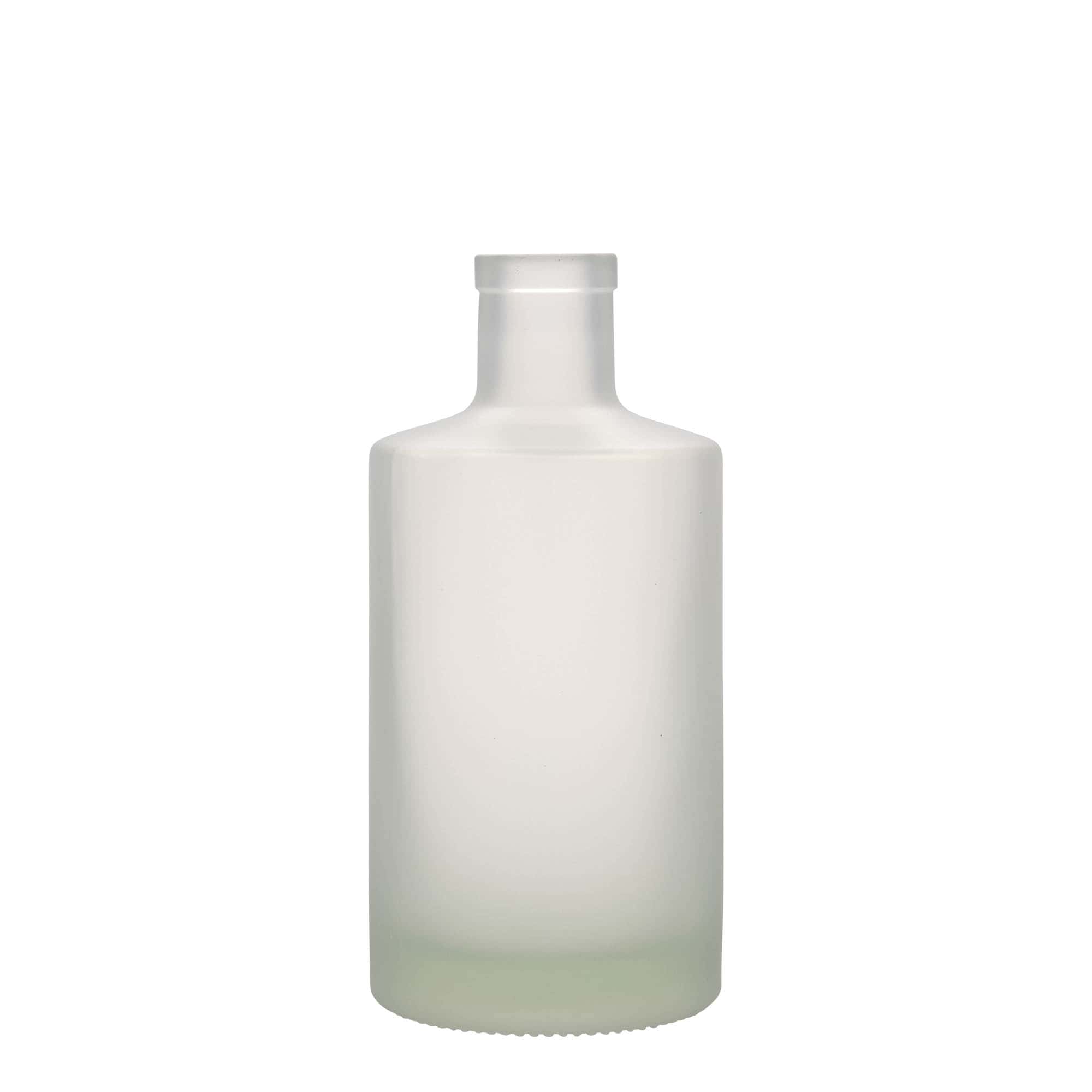 500 ml Bottiglia di vetro 'Caroline', ghiacciato, imboccatura: fascetta 500 ml Bottiglia di vetro 'Caroline', ghiacciato, imboccatura: fascetta