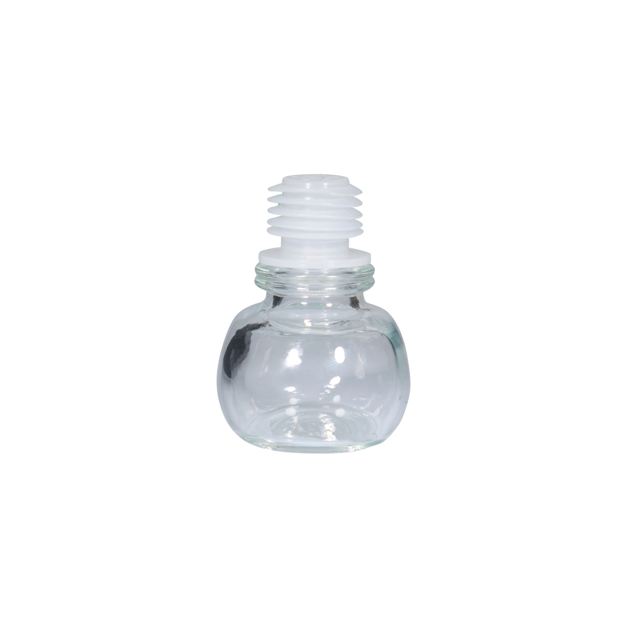 Tappo a vite 19 mm, vetro, per bocca: sughero Tappo a vite 19 mm, vetro, per bocca: sughero