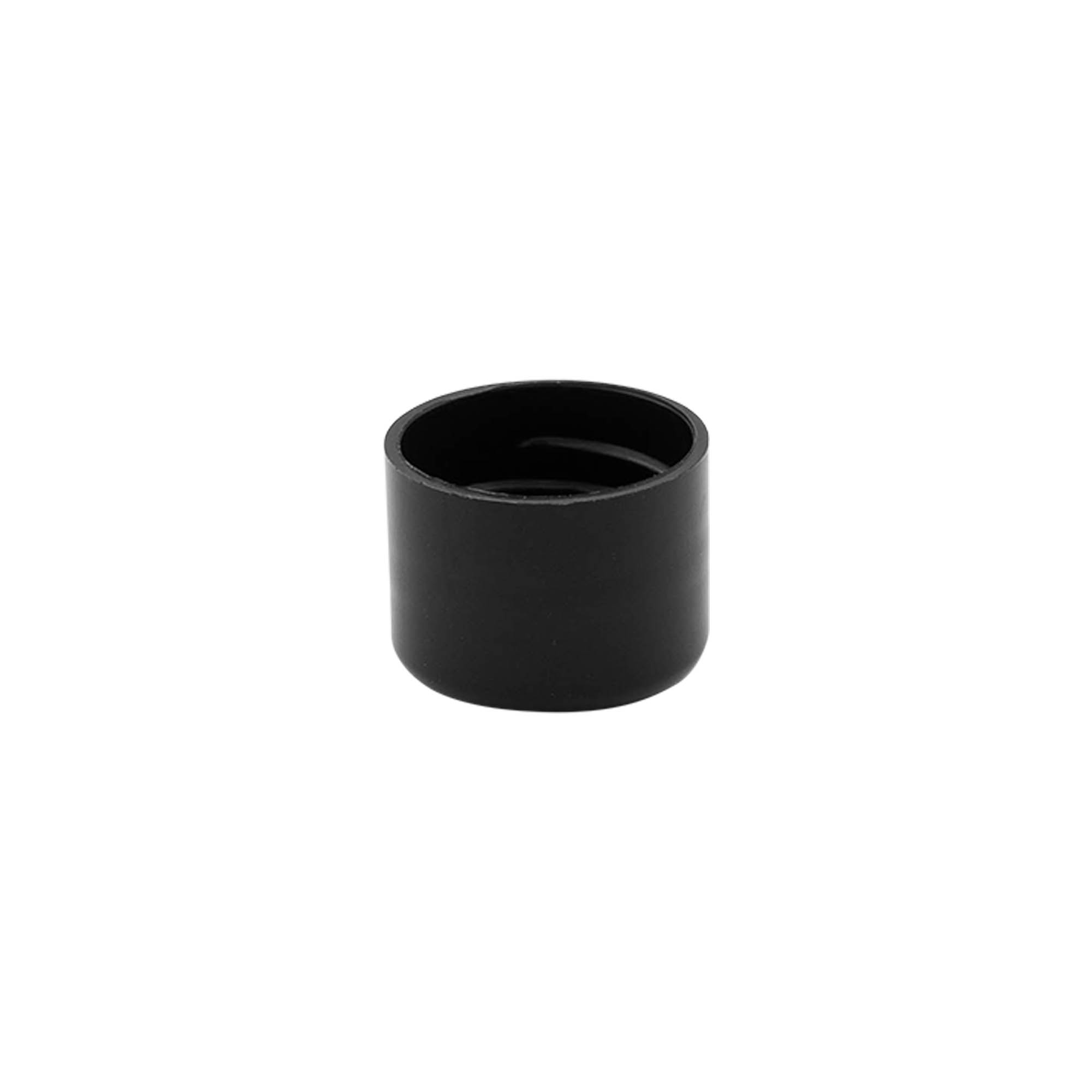 Tappo a vite, plastica PP, nero, per imboccatura: 20/410