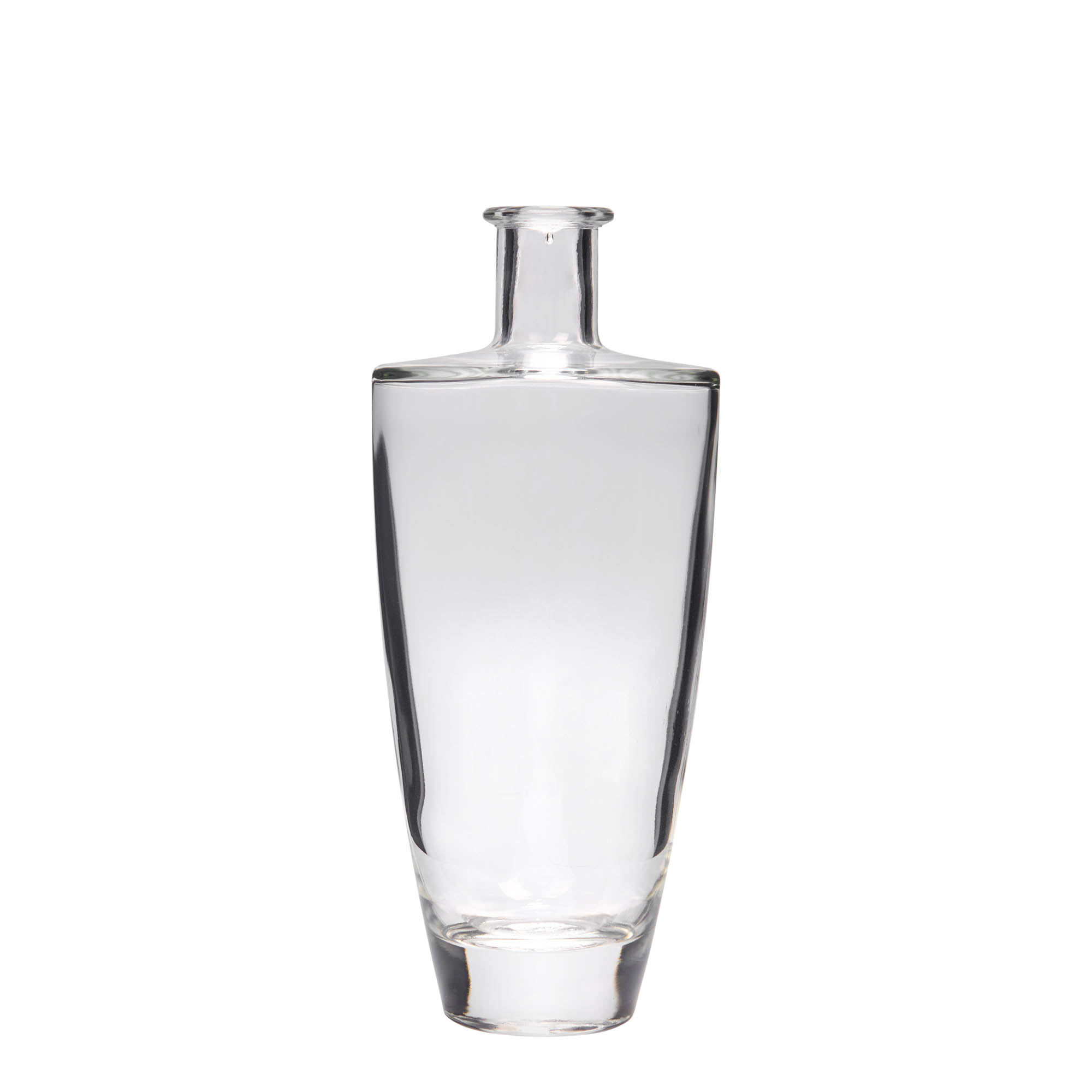 Bottiglia di vetro da 500 ml 'Vanessa', ovale, bocca: sughero Bottiglia di vetro da 500 ml 'Vanessa', ovale, bocca: sughero