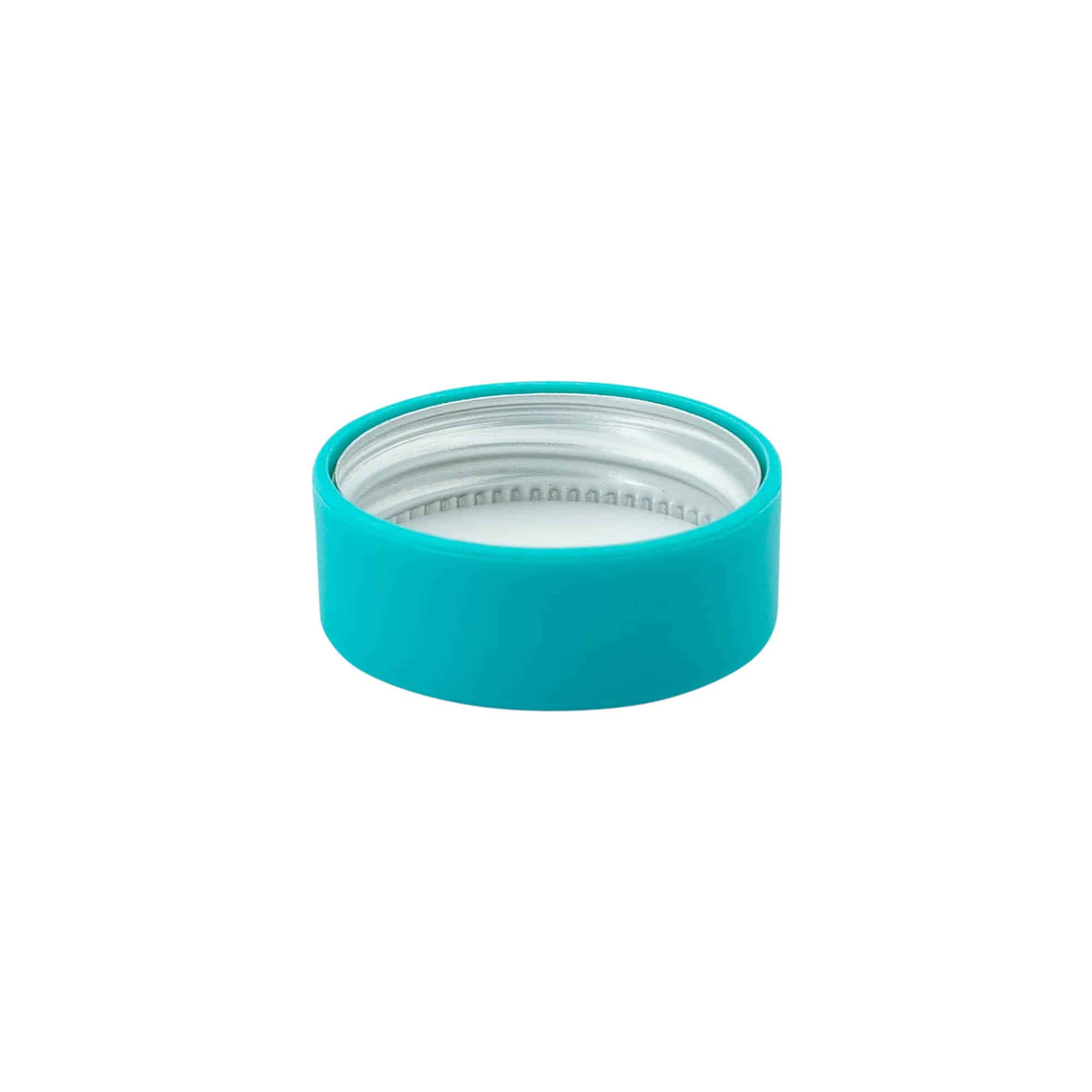 Tappo a vite, plastica ABS, turchese, per imboccatura: GPI 33/400