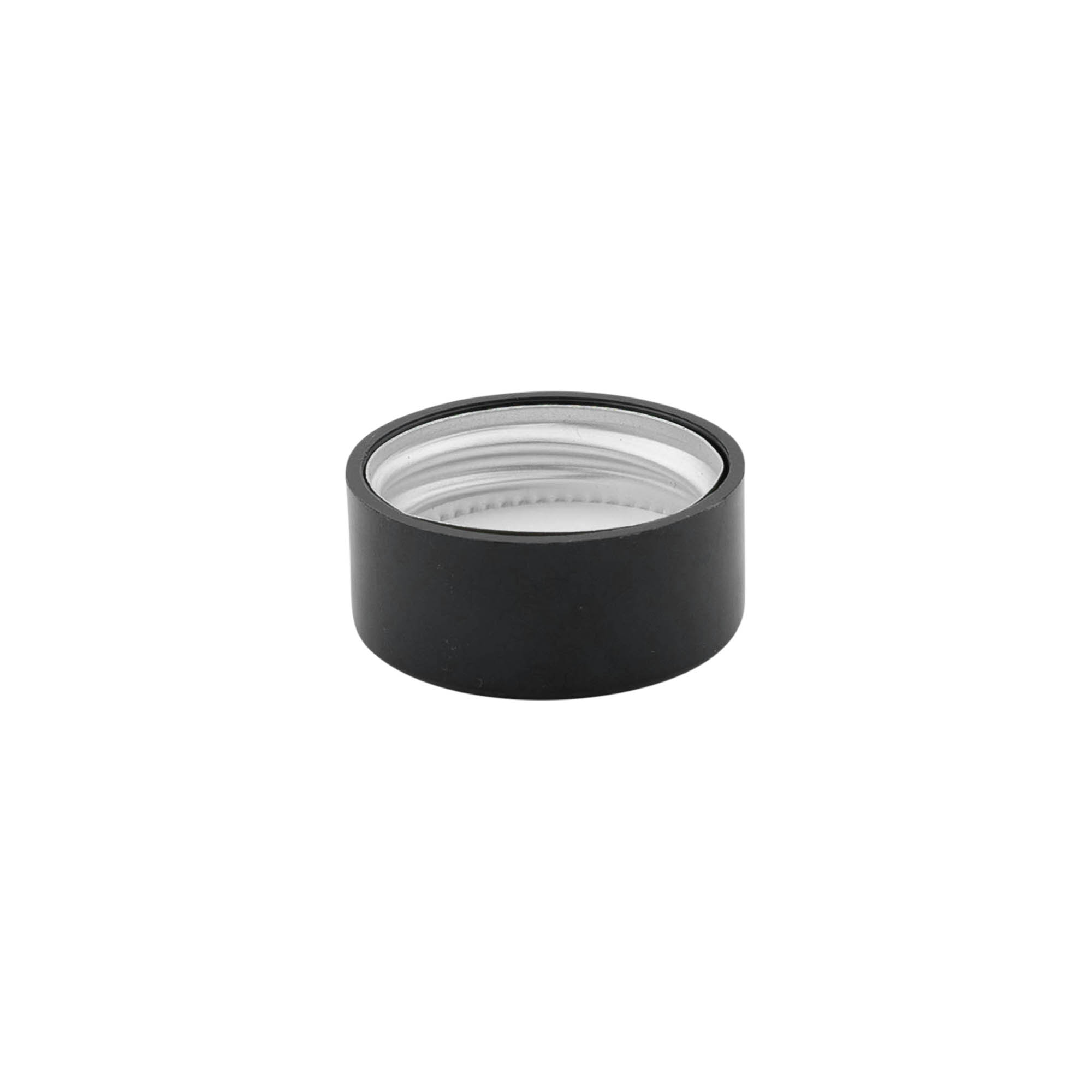 Chiusura a vite, plastica ABS, nero, per bocca: GPI 28/400