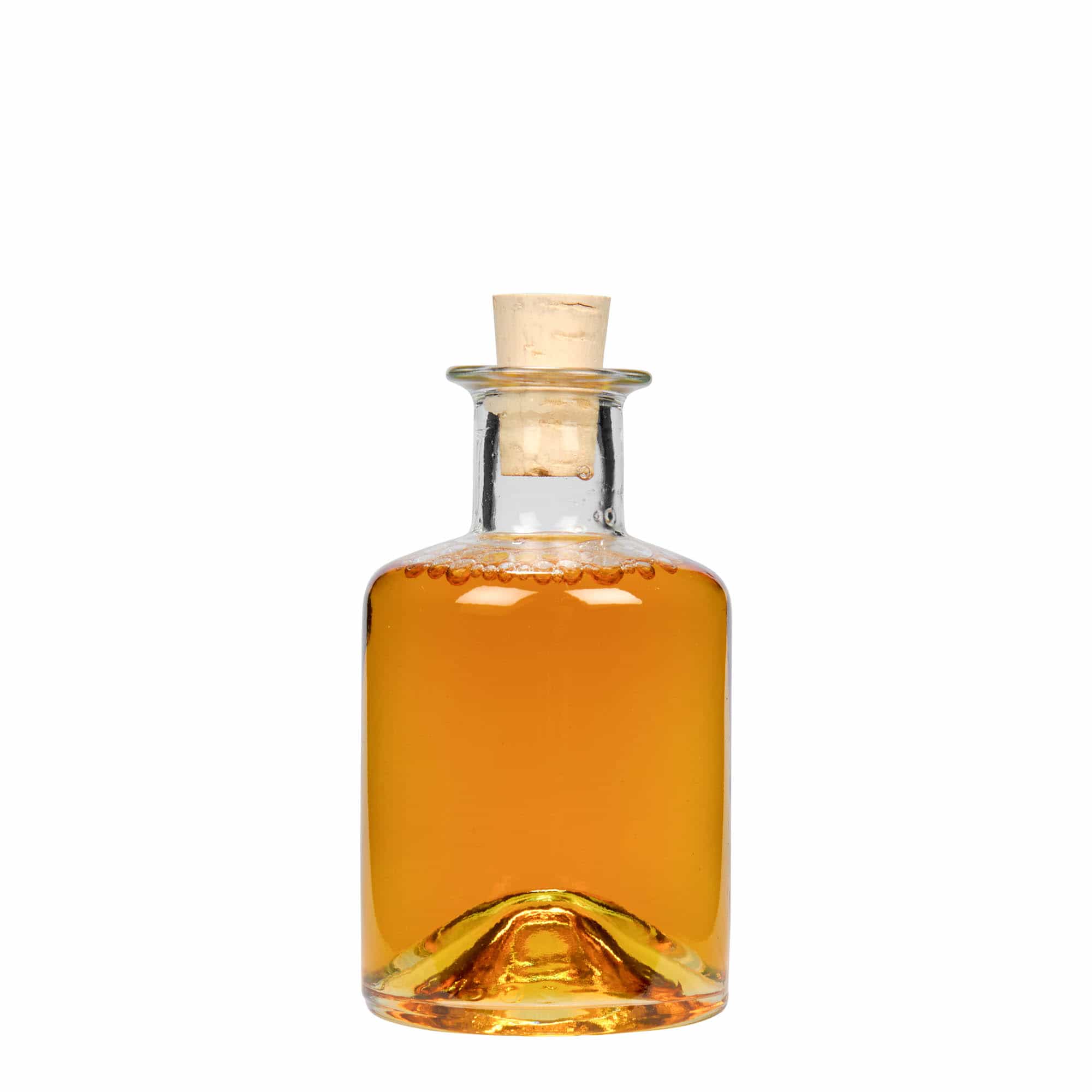 Bottiglia di vetro da 200 ml da farmacista, bocca: tappo di sughero