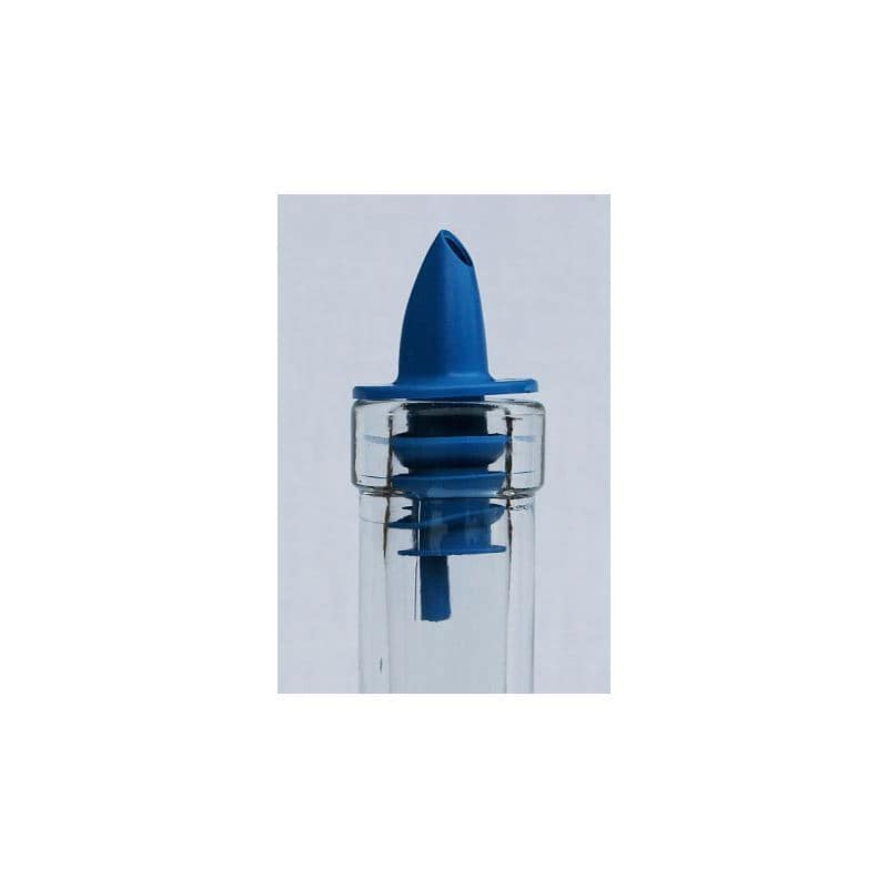 Tappo versatore Jet-Pour, plastica PE, blu