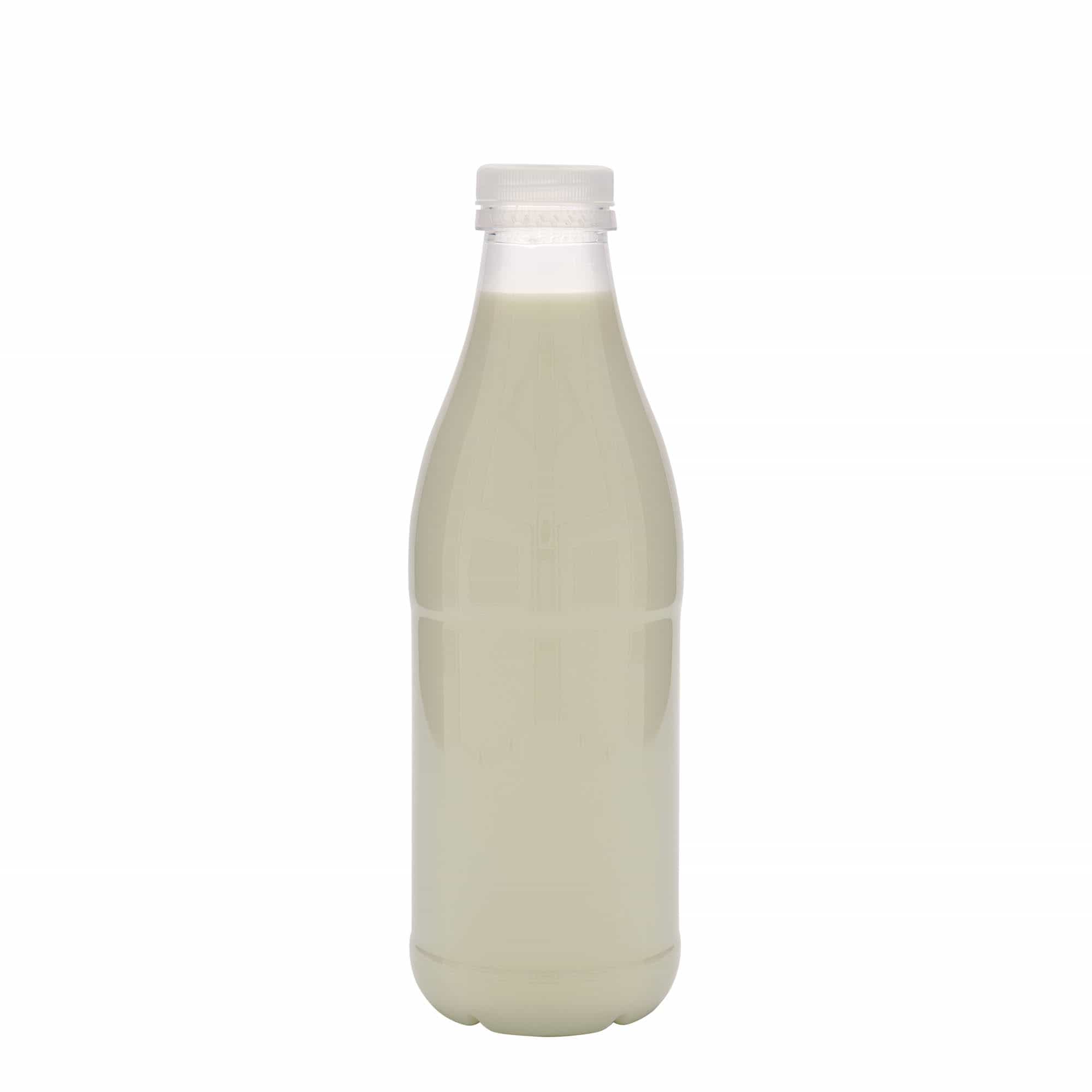 Bottiglia in PET da 1.000 ml 'Milk and Juice', plastica, bocca: 38 mm