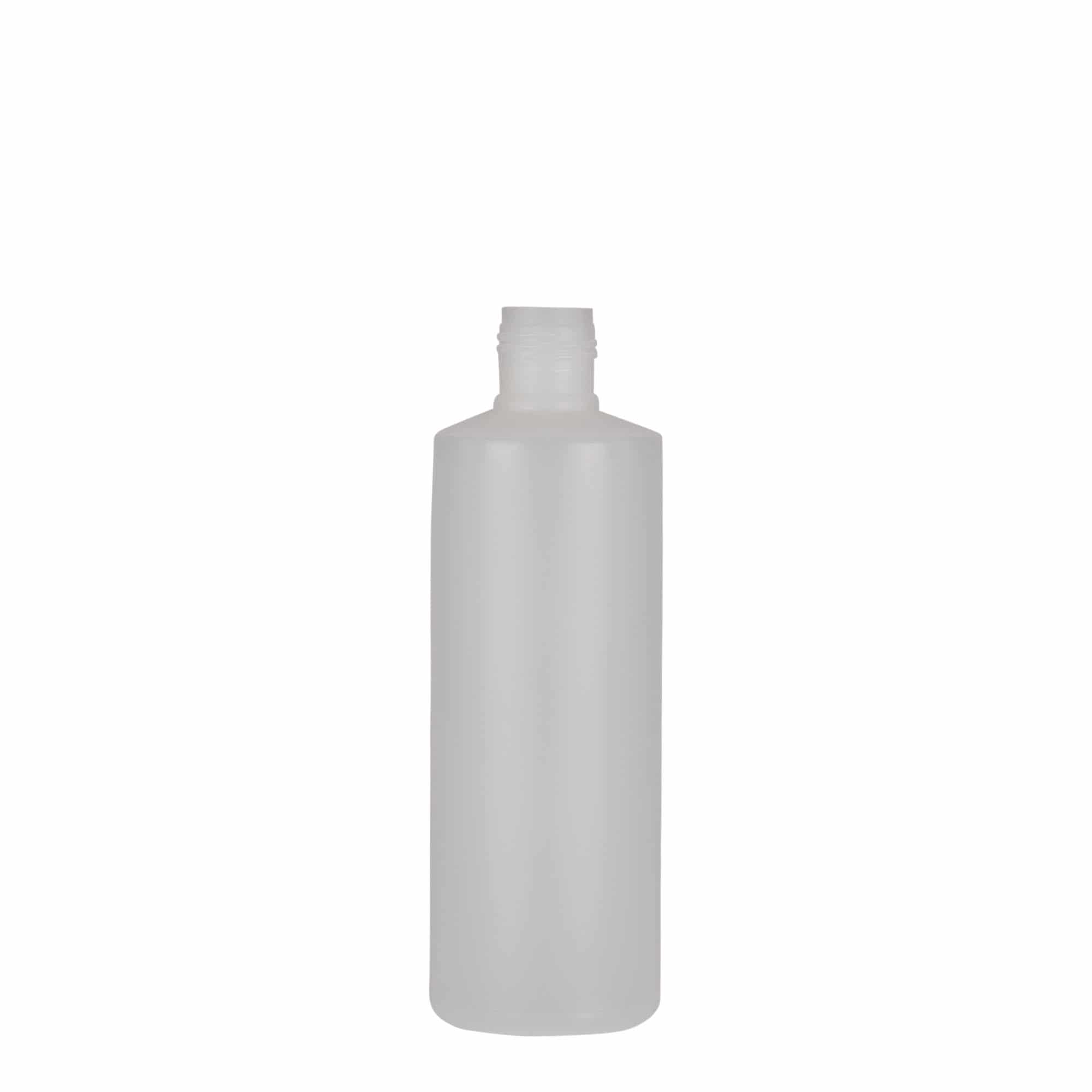 200 ml Bottiglia cilindrica, plastica PE, naturale, imboccatura: a vite 200 ml Bottiglia cilindrica, plastica PE, naturale, imboccatura: a vite