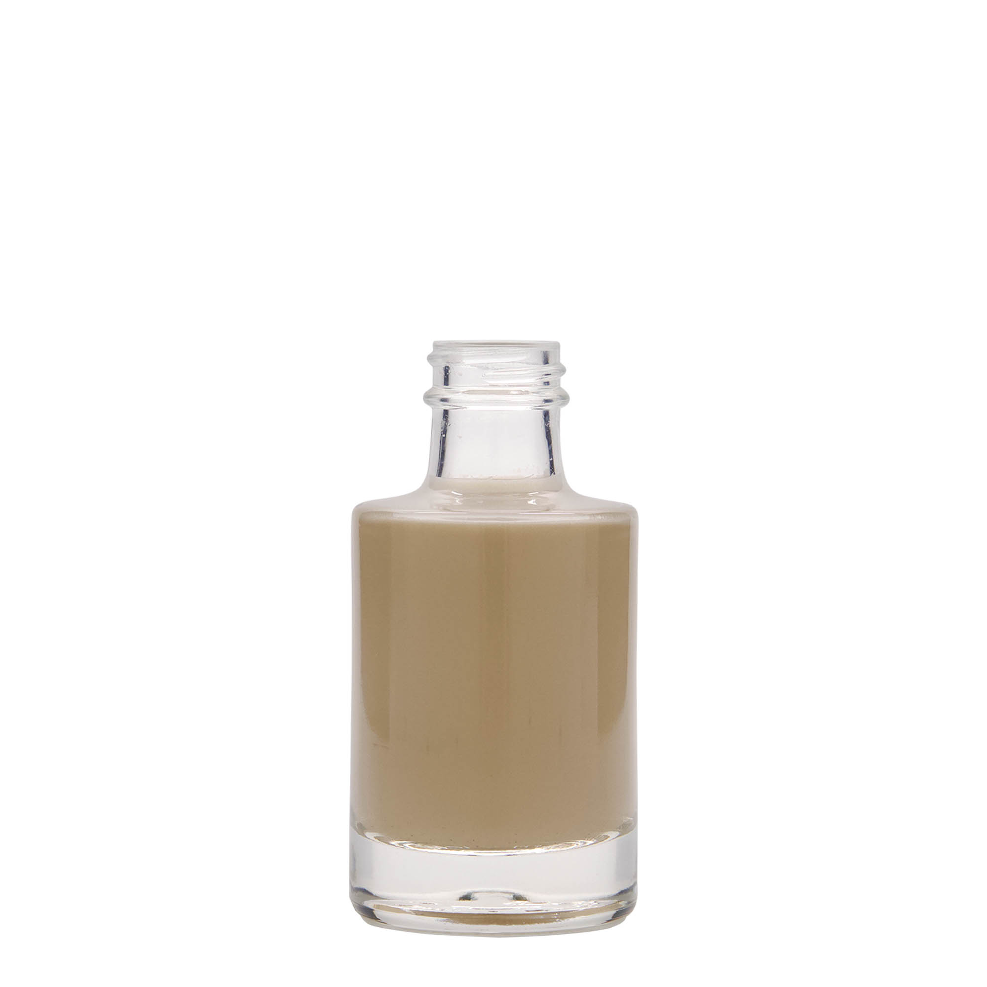 Bottiglia di vetro da 100 ml 'Aventura', bocca: GPI 28 Bottiglia di vetro da 100 ml 'Aventura', bocca: GPI 28