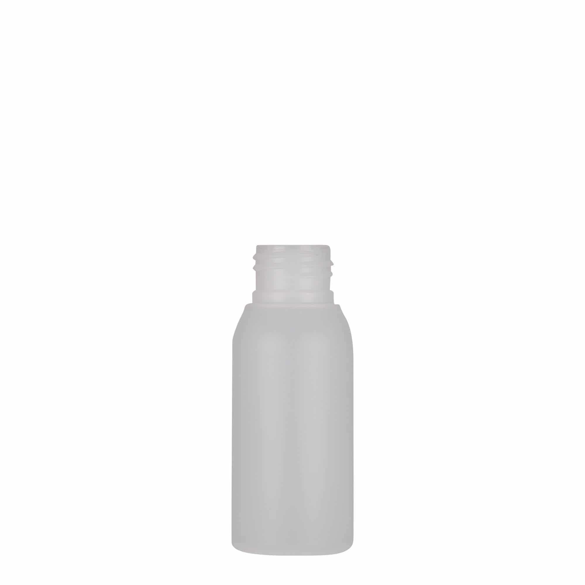 50 ml Flacone in plastica 'Tuffy', HDPE, naturale, imboccatura: GPI 24/410 50 ml Flacone in plastica 'Tuffy', HDPE, naturale, imboccatura: GPI 24/410