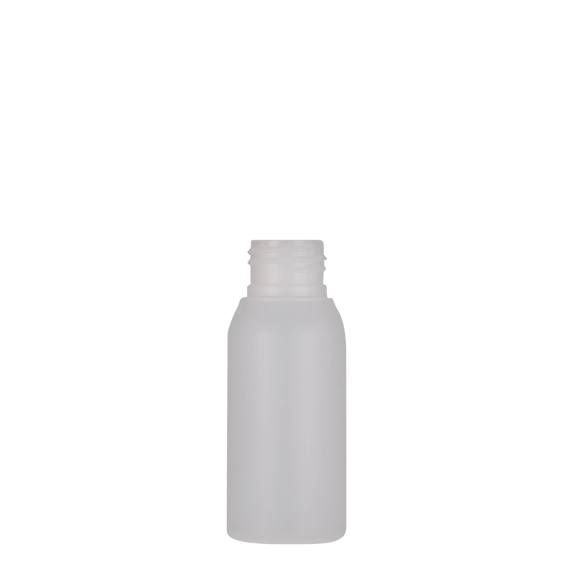 Flacone in plastica da 50 ml 'Tuffy', HDPE, naturale, bocca: 24/410