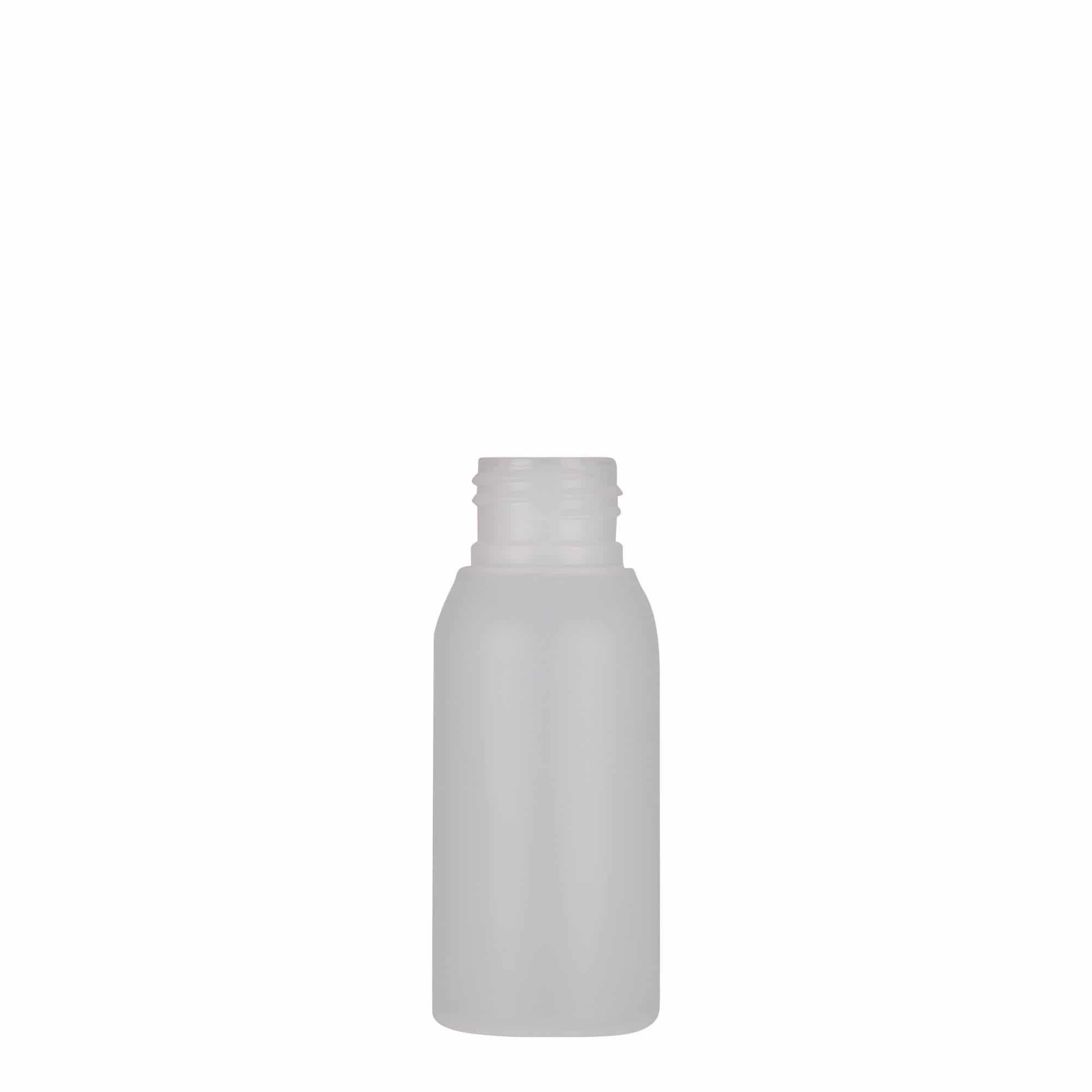 Flacone in plastica da 50 ml 'Tuffy', HDPE, naturale, bocca: 24/410