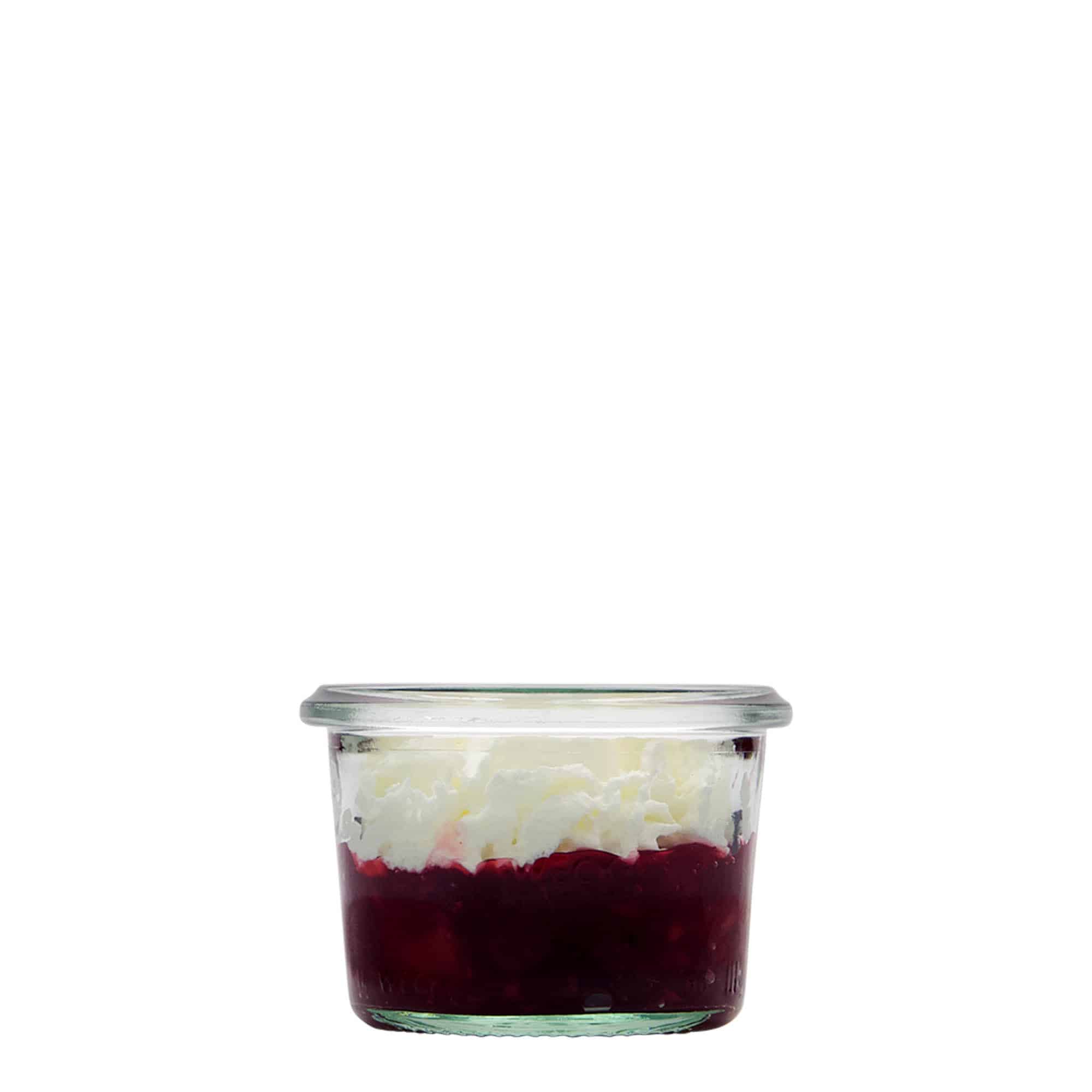 80 ml Vasetto WECK Dritto, vetro, imboccatura: bordo rotondo