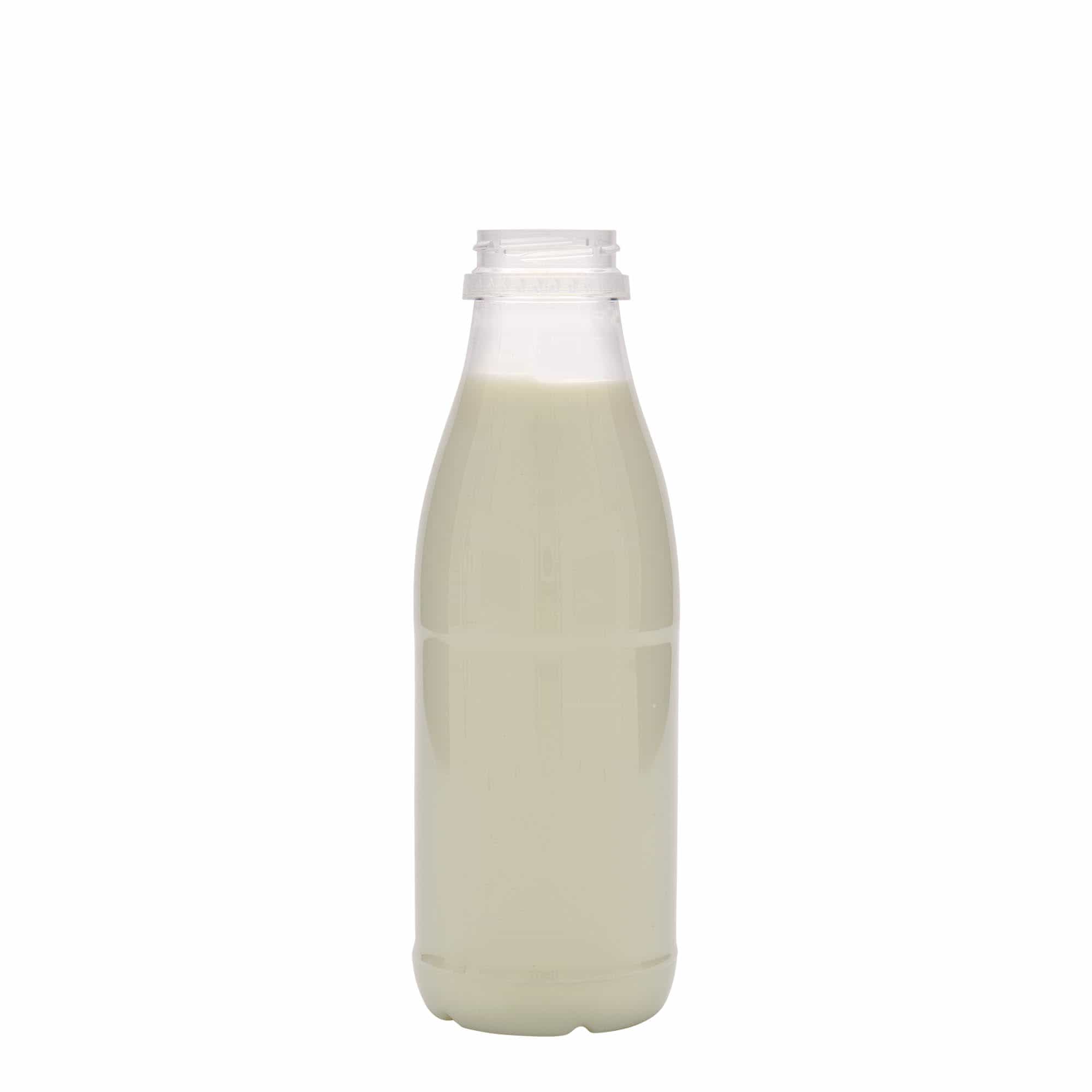 Bottiglia PET 500 ml 'Milk and Juice', plastica, bocca: 38 mm
