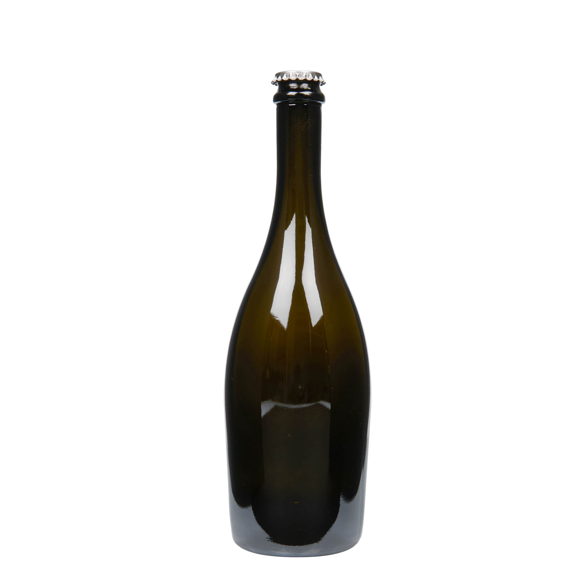 Bottiglia di spumante da 750 ml 'Carmen', vetro, verde antico, bocca: tappo corona
