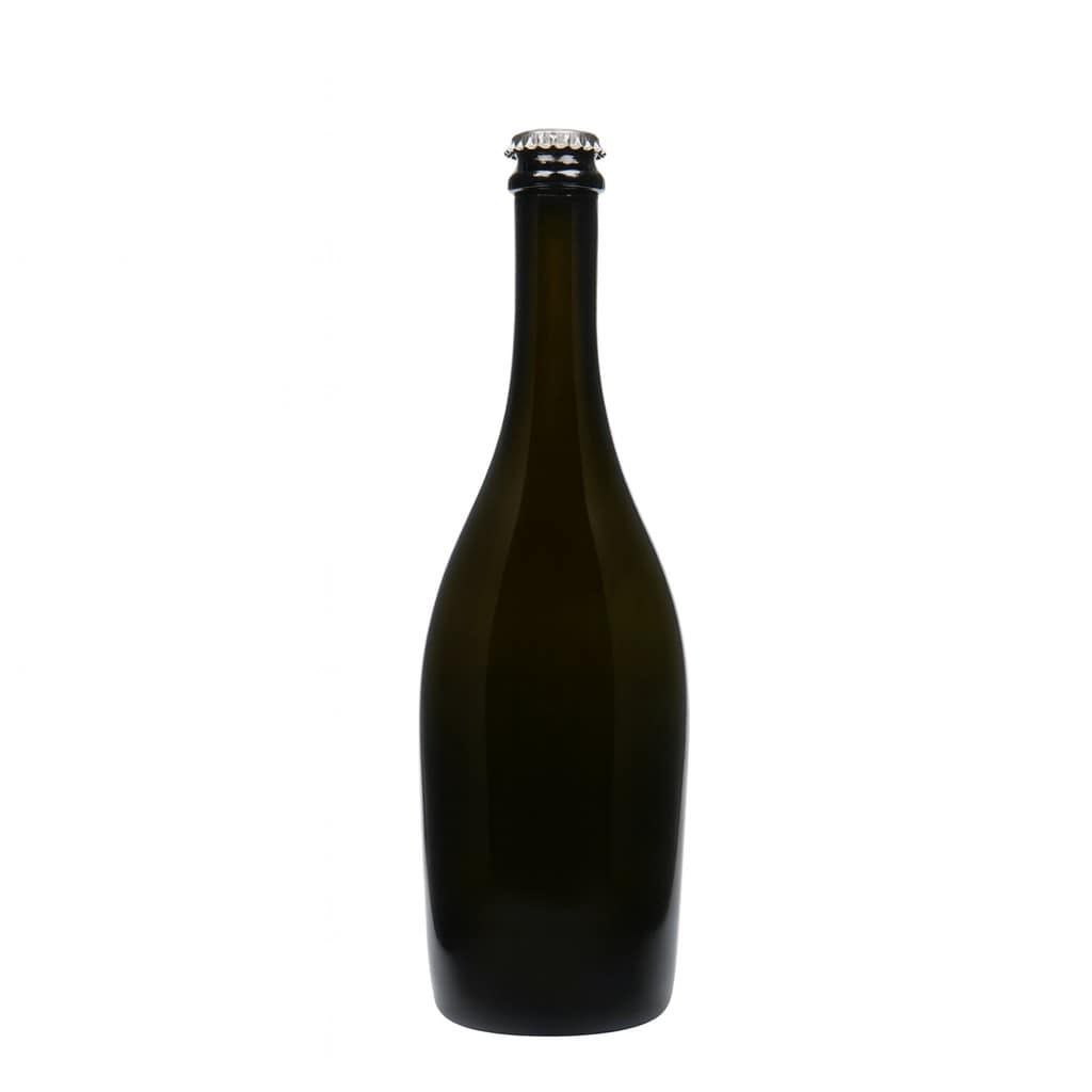 Bottiglia di spumante da 750 ml 'Carmen', vetro, verde antico, bocca: tappo corona
