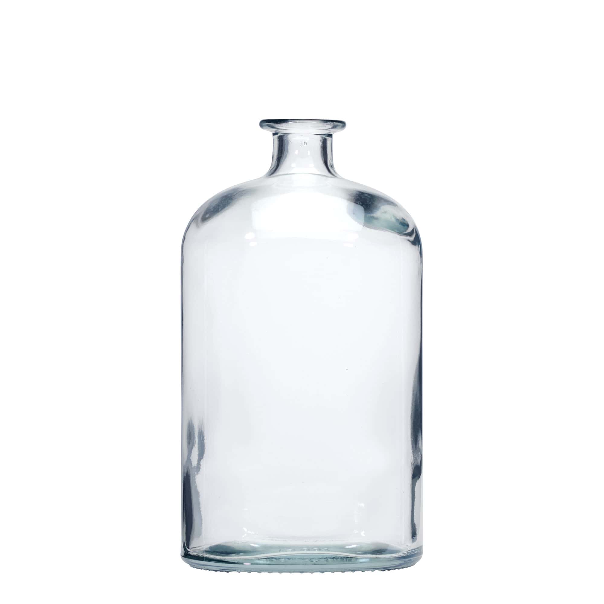 1.000 ml Bottiglia di vetro 'Ei', ovale, imboccatura: fascetta 1.000 ml Bottiglia di vetro 'Ei', ovale, imboccatura: fascetta